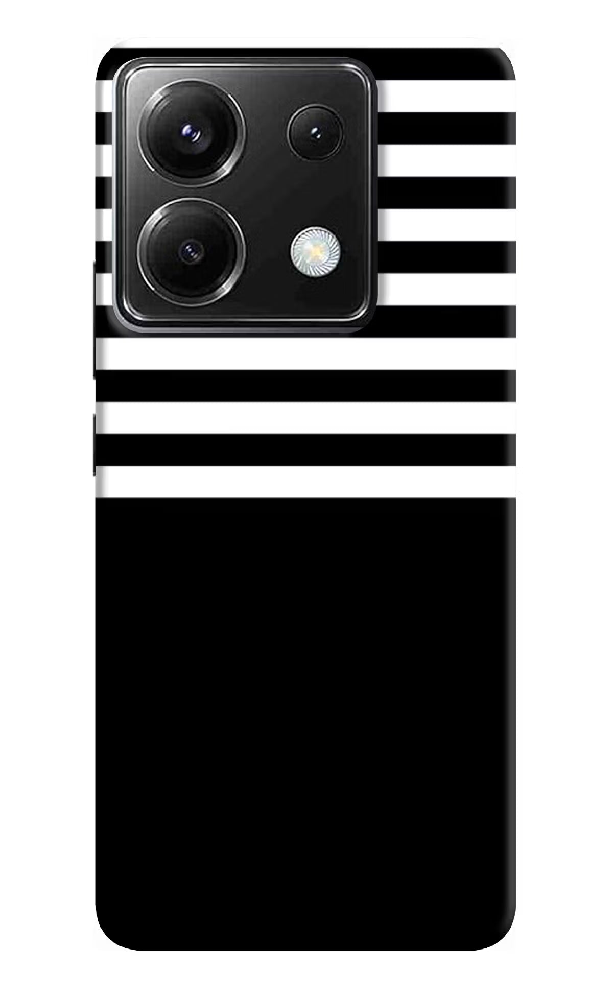 Black and White Print Poco X6 Back Cover - Black and White Print Poco X6 Back Cover Black and White Print Poco X6 Back Cover