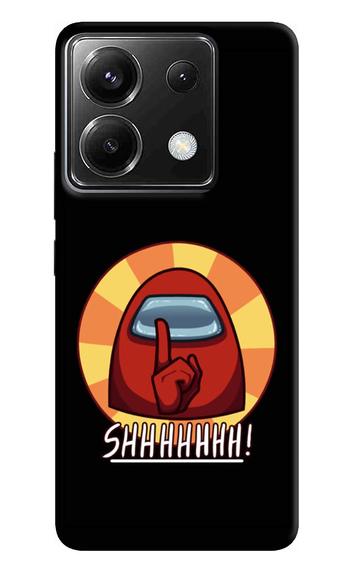 Among Us Shhh! Poco X6 Back Cover - Among Us Shhh! Poco X6 Back Cover Among Us Shhh! Poco X6 Back Cover