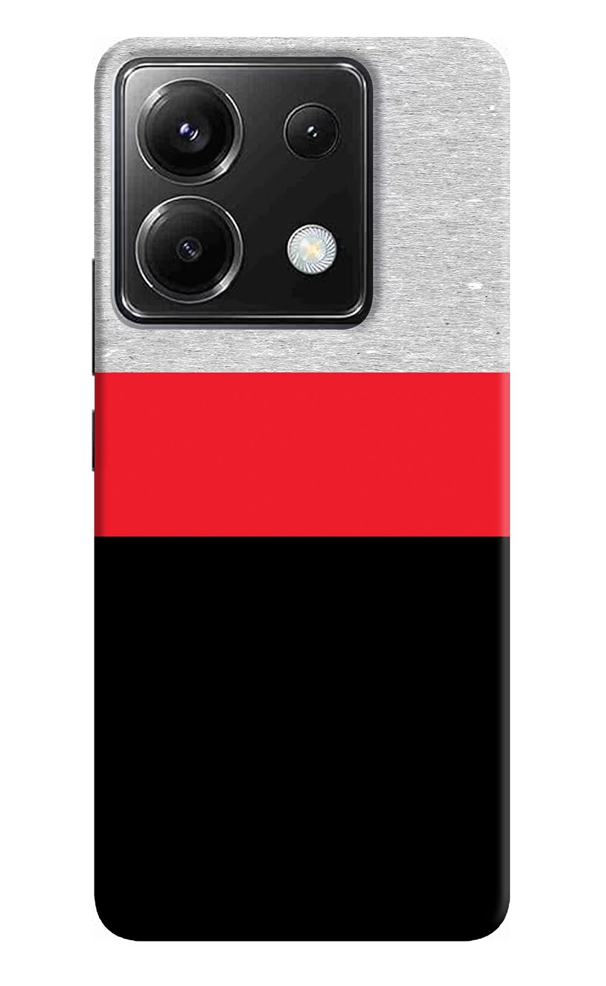 Tri Color Pattern Poco X6 Back Cover - Tri Color Pattern Poco X6 Back Cover Tri Color Pattern Poco X6 Back Cover