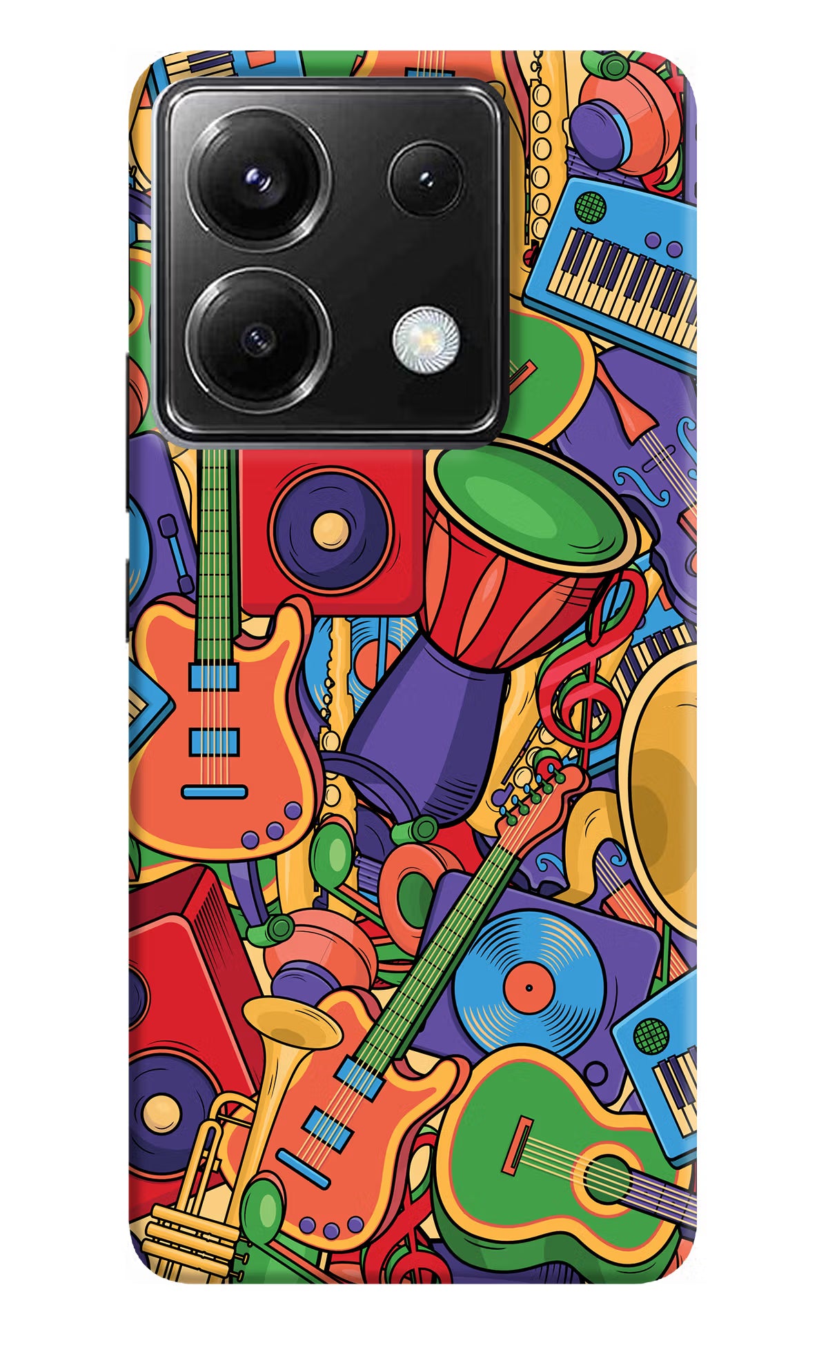 Music Instrument Doodle Poco X6 Back Cover - Music Instrument Doodle Poco X6 Back Cover Music Instrument Doodle Poco X6 Back Cover