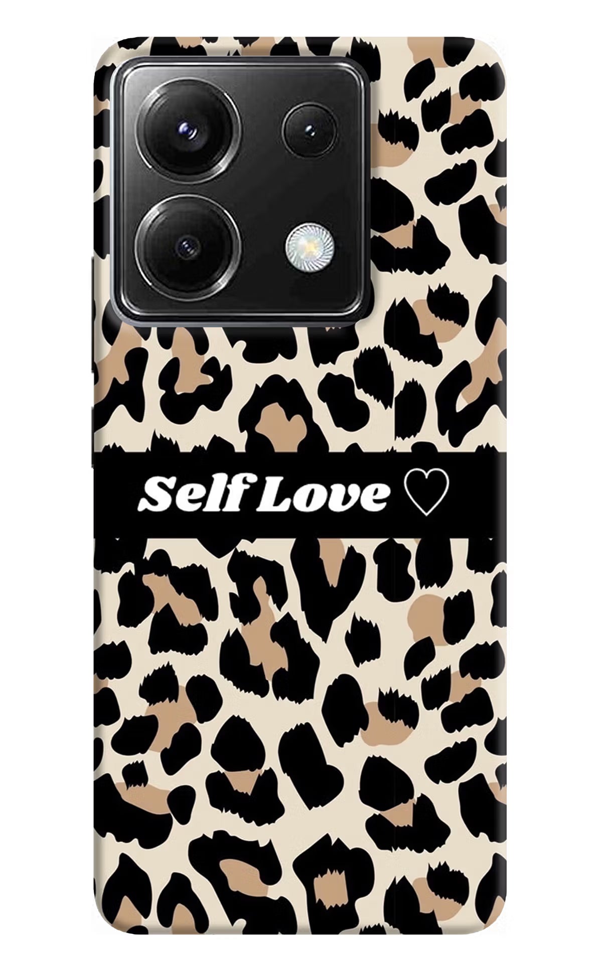 Leopard Print Self Love Poco X6 Back Cover - Leopard Print Self Love Poco X6 Back Cover Leopard Print Self Love Poco X6 Back Cover