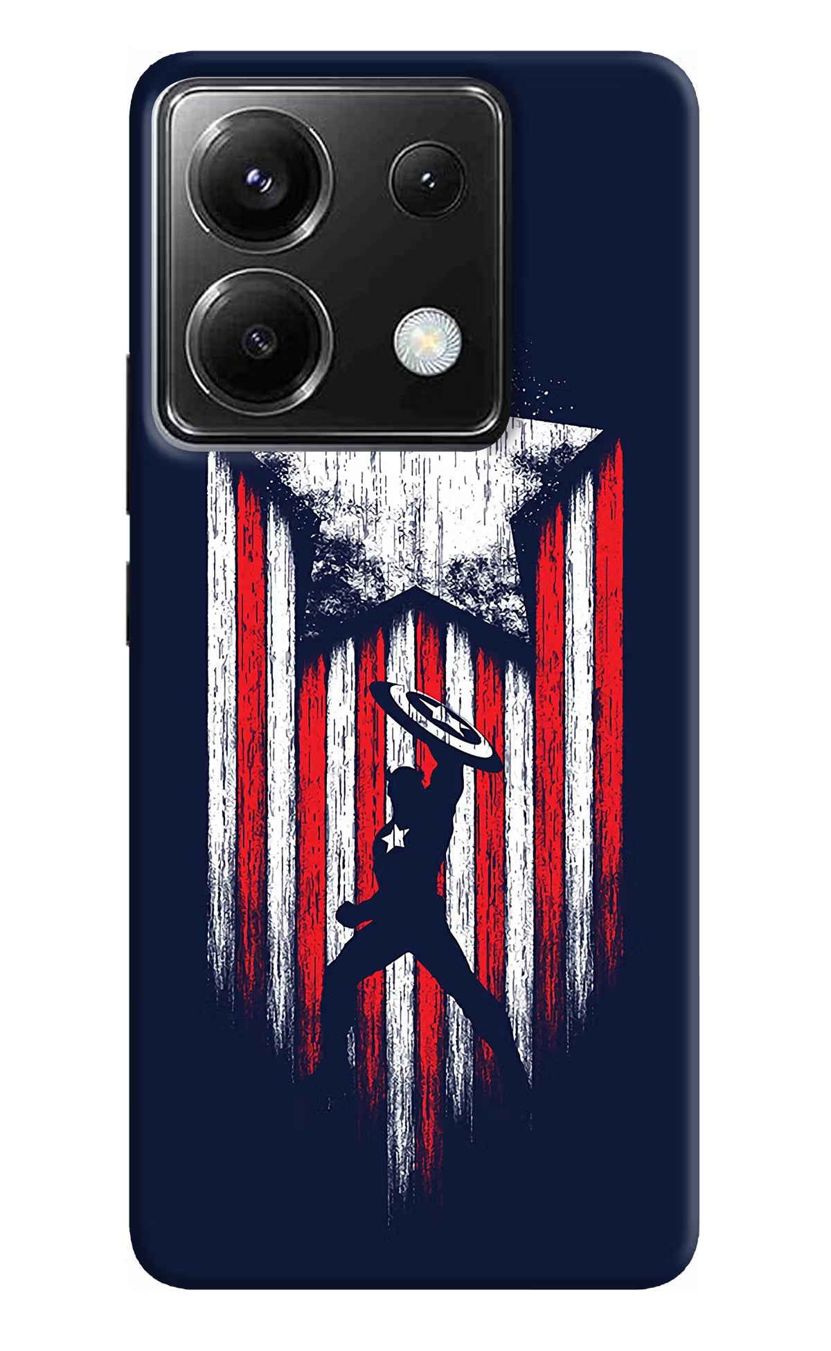 Captain America Marvel Art Poco X6 Back Cover - Captain America Marvel Art Poco X6 Back Cover Captain America Marvel Art Poco X6 Back Cover