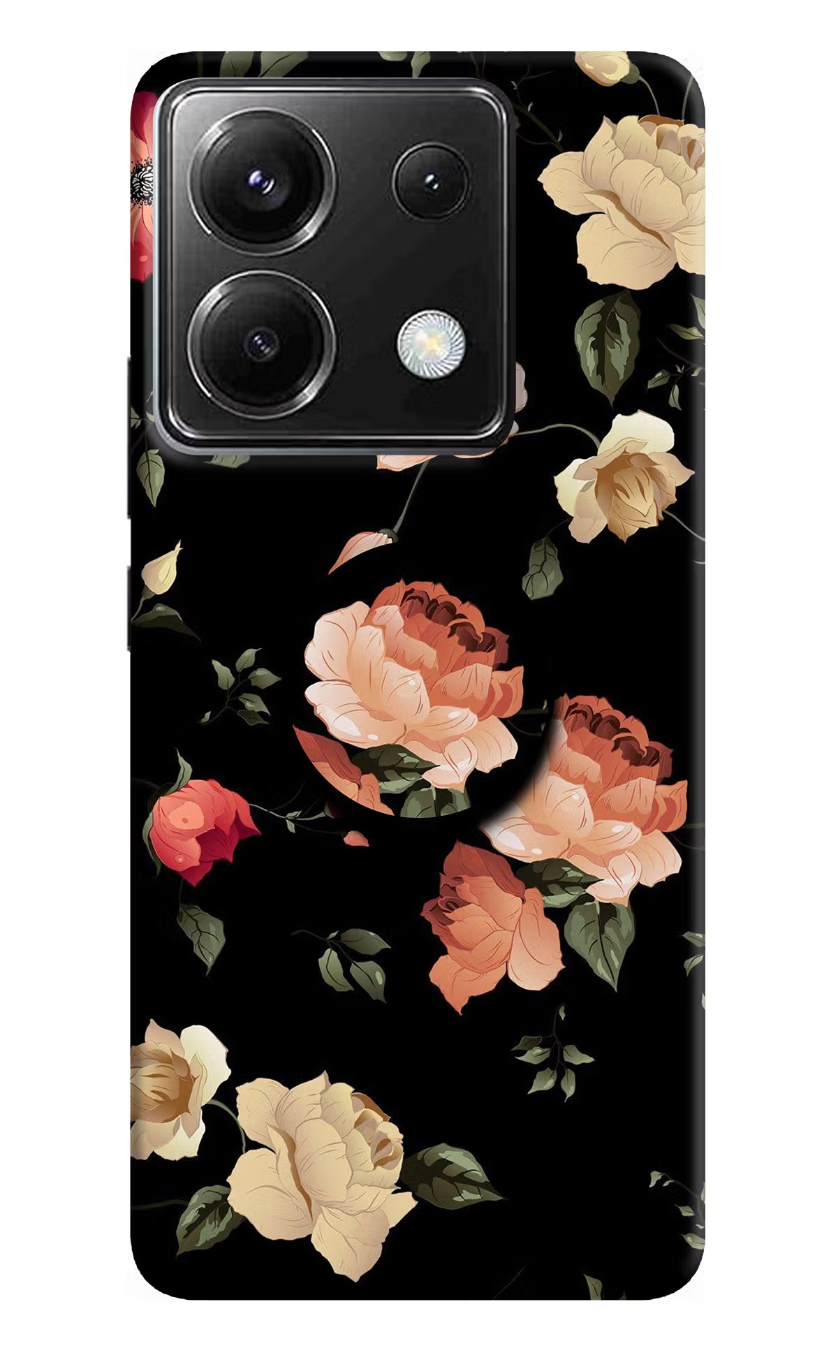 Flowers Poco X6 Pop Case - Flowers Poco X6 Pop Case Flowers Poco X6 Pop Case