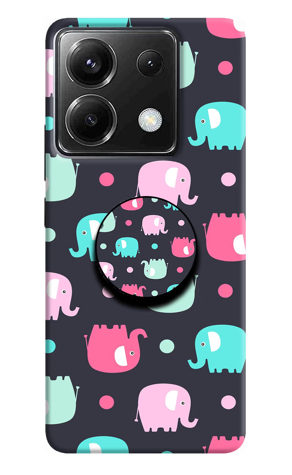 Baby Elephants Poco X6 Pop Case - Baby Elephants Poco X6 Pop Case Baby Elephants Poco X6 Pop Case