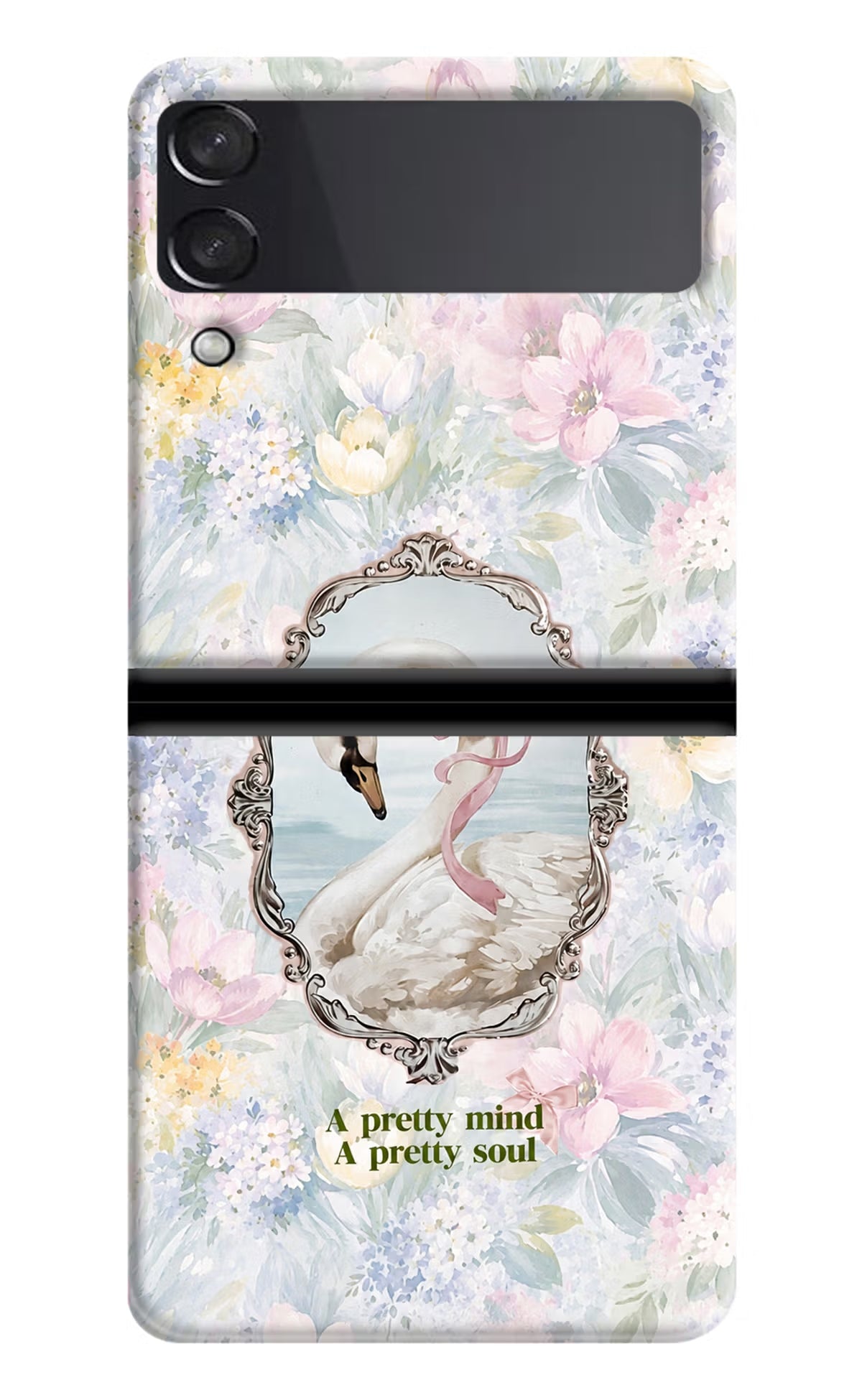Pretty Mind Pretty Soul Samsung Galaxy Z Flip3 Back Cover - Pretty Mind Pretty Soul Samsung Galaxy Z Flip3 Back Cover Pretty Mind Pretty Soul Samsung Galaxy Z Flip3 Back Cover