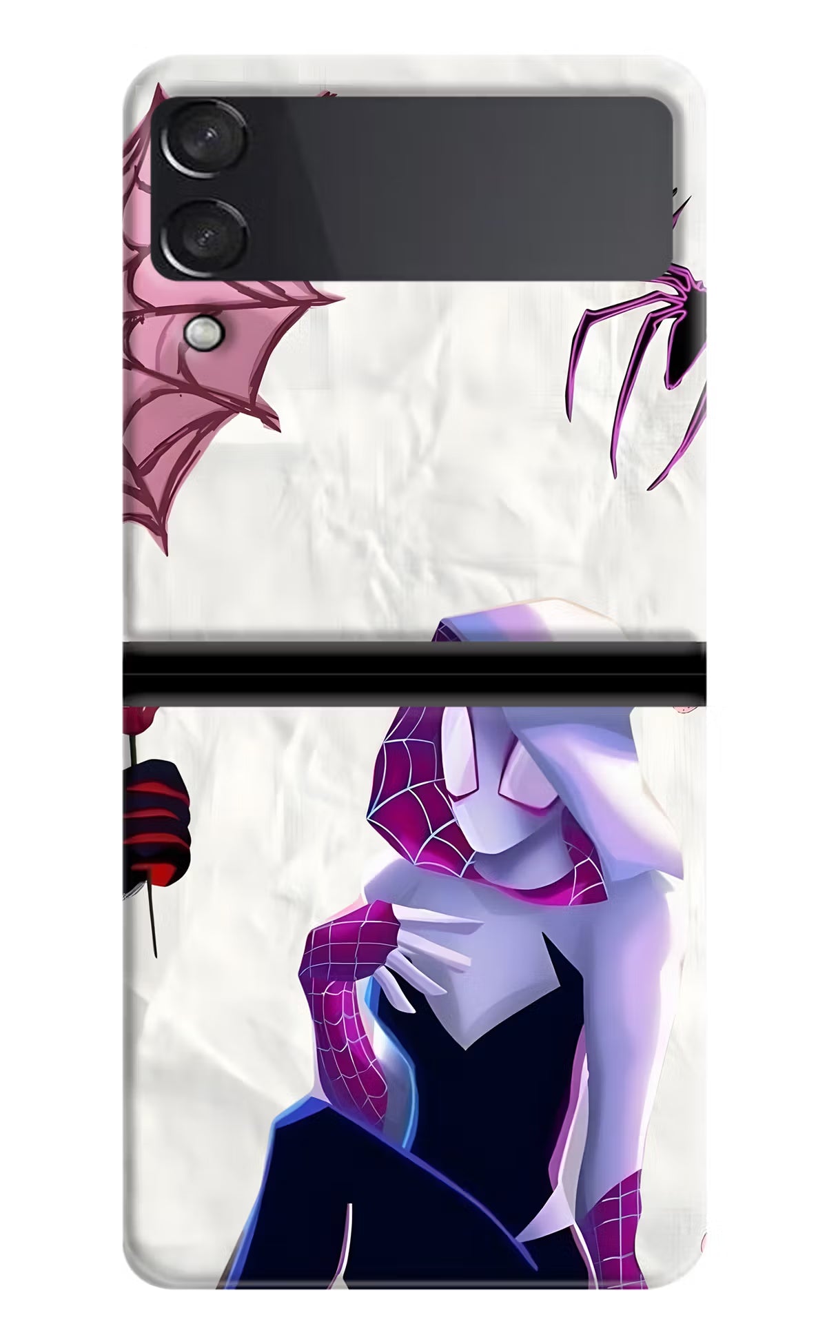 Gwen Verse Samsung Galaxy Z Flip4 Back Cover - Gwen Verse Samsung Galaxy Z Flip4 Back Cover Gwen Verse Samsung Galaxy Z Flip4 Back Cover