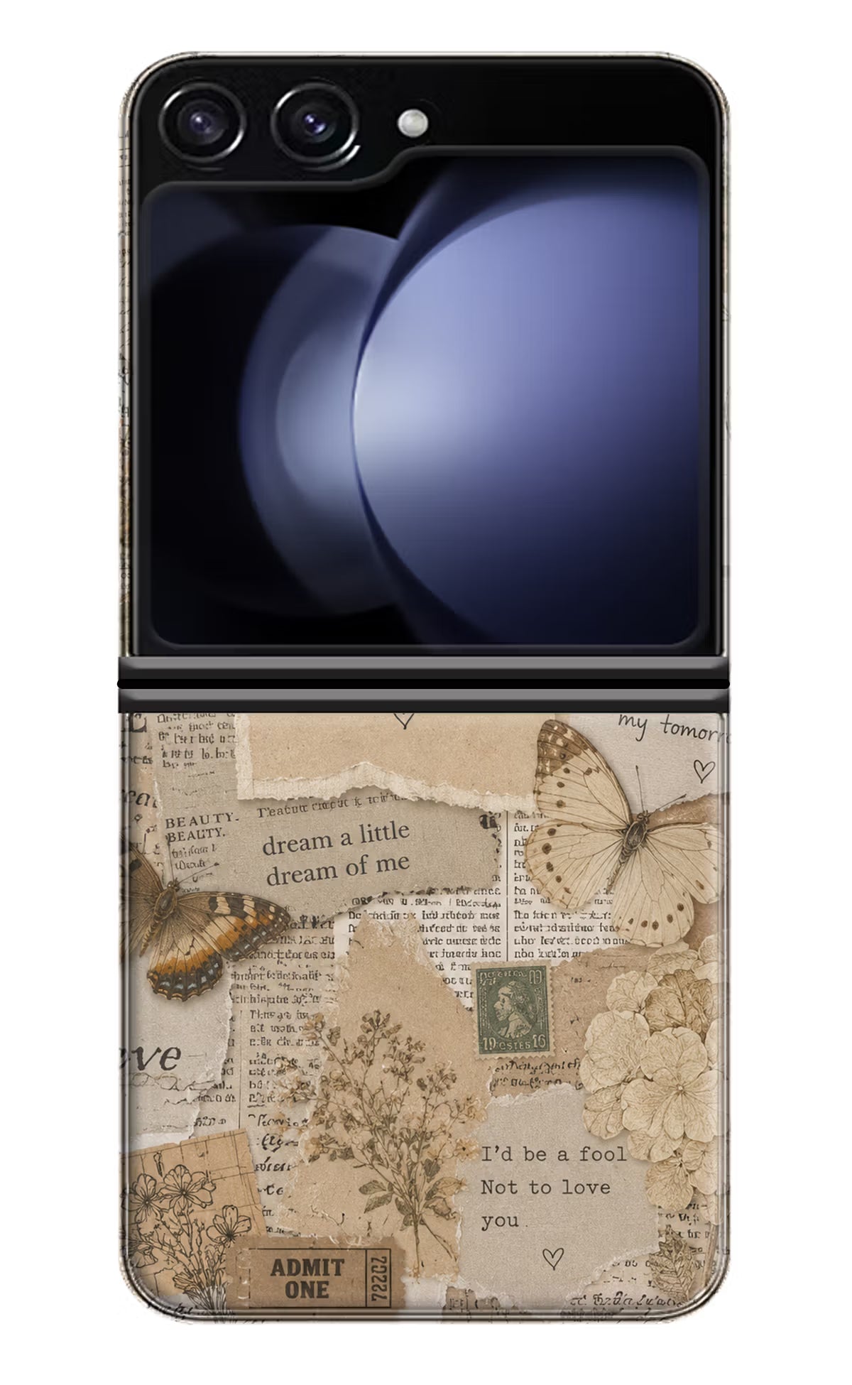 Vintage case Samsung Galaxy Z Flip5 Back Cover - Vintage case Samsung Galaxy Z Flip5 Back Cover Vintage case Samsung Galaxy Z Flip5 Back Cover
