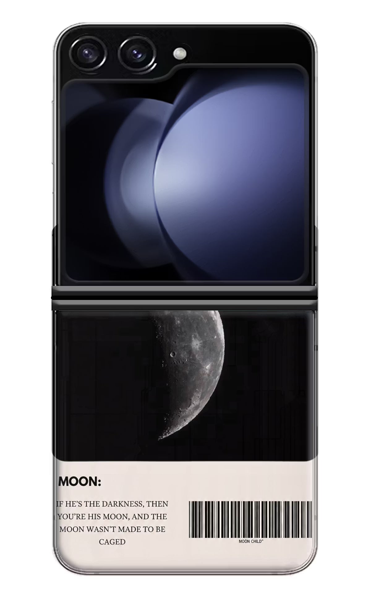 Moon Phase Samsung Galaxy Z Flip5 Back Cover - Moon Phase Samsung Galaxy Z Flip5 Back Cover Moon Phase Samsung Galaxy Z Flip5 Back Cover