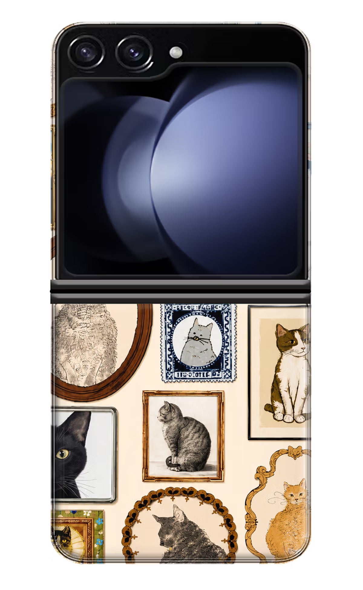 Mirror Cats Samsung Galaxy Z Flip5 Back Cover - Mirror Cats Samsung Galaxy Z Flip5 Back Cover Mirror Cats Samsung Galaxy Z Flip5 Back Cover