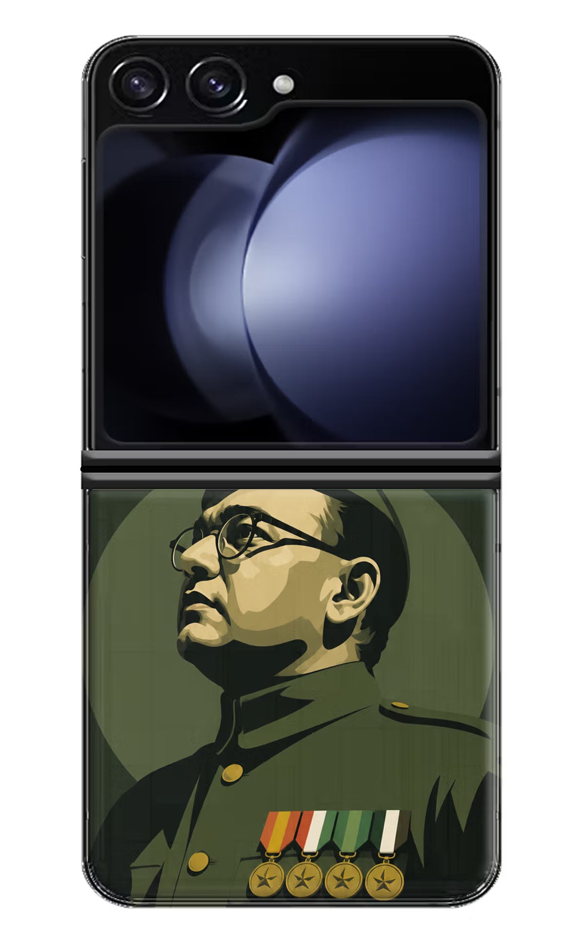Netaji Legacy Samsung Galaxy Z Flip5 Back Cover - Netaji Legacy Samsung Galaxy Z Flip5 Back Cover Netaji Legacy Samsung Galaxy Z Flip5 Back Cover