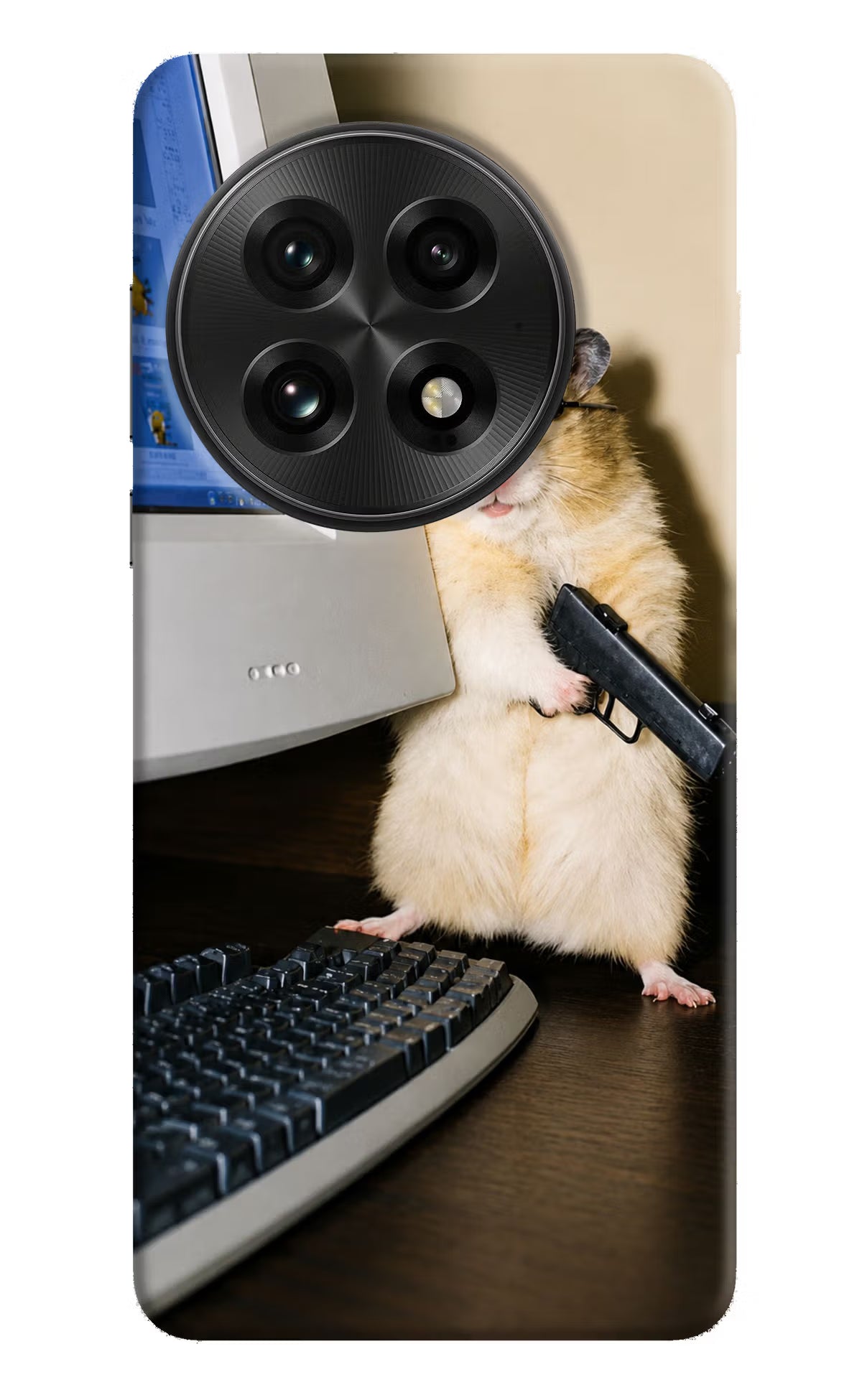 Hacker Hamster OnePlus 13 Back Cover - Hacker Hamster OnePlus 13 Back Cover Hacker Hamster OnePlus 13 Back Cover