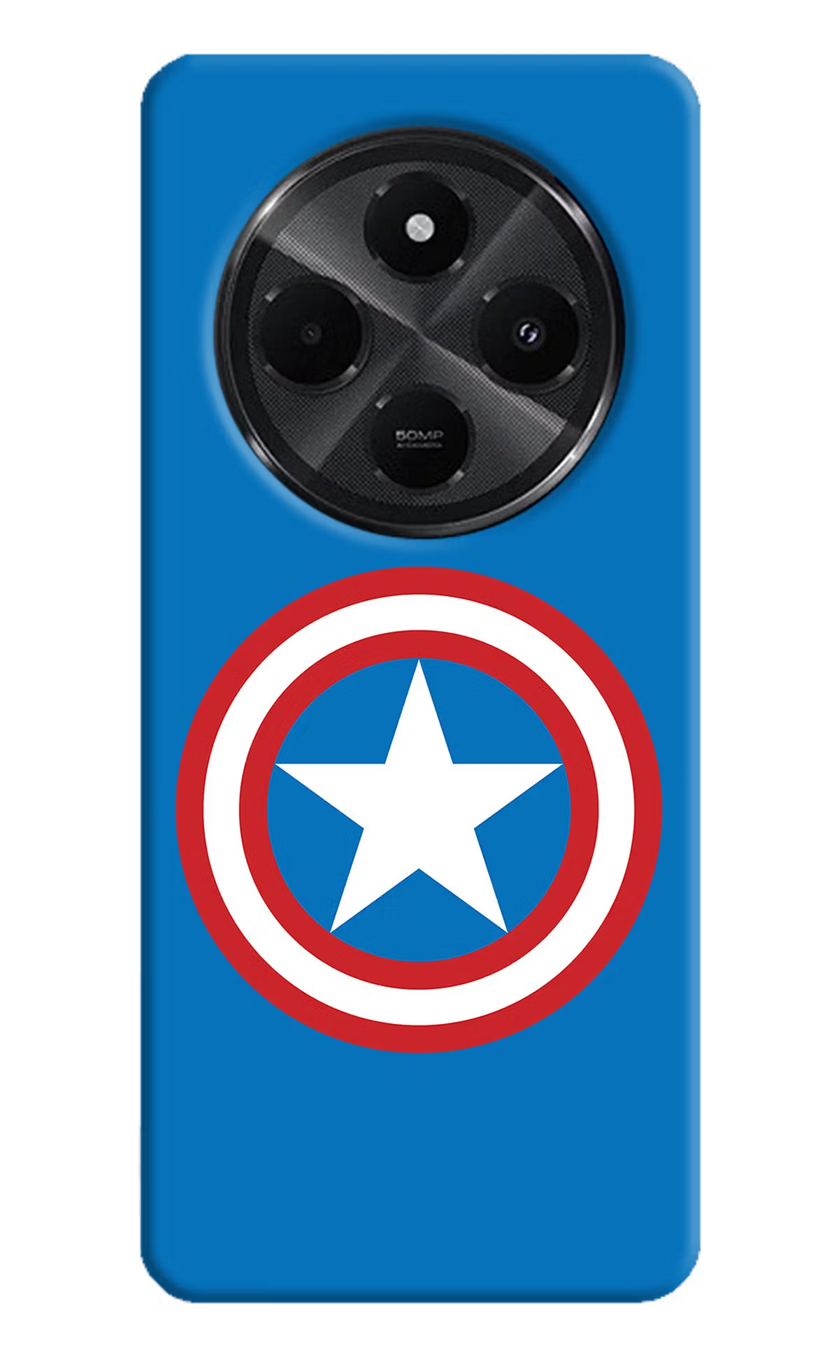 Captain America Logo Redmi A4 5G Hard Case Back Cover by Casekaro