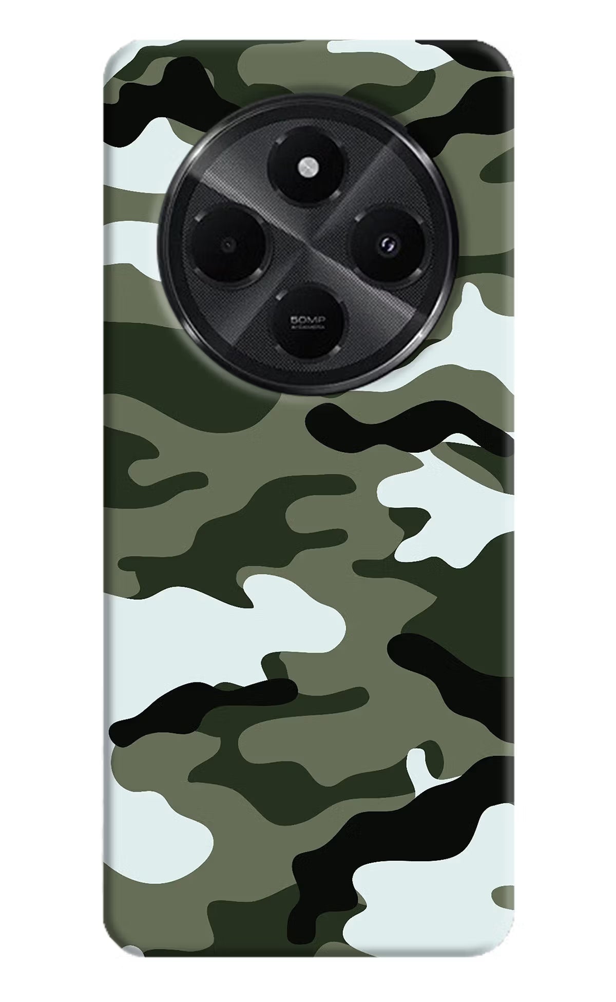 Camouflage Redmi A4 5G Hard Case Back Cover by Casekaro