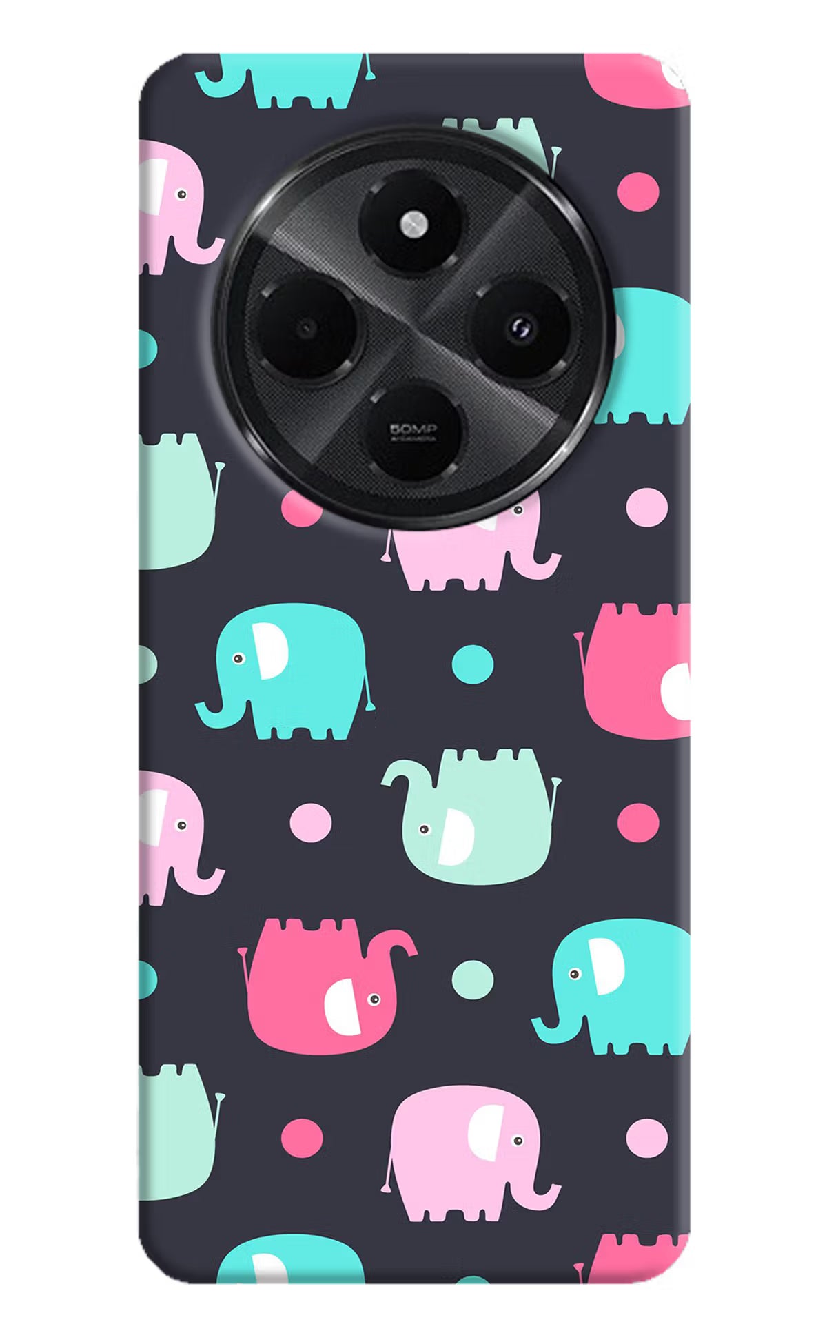 Elephants Redmi A4 5G Hard Case Back Cover by Casekaro