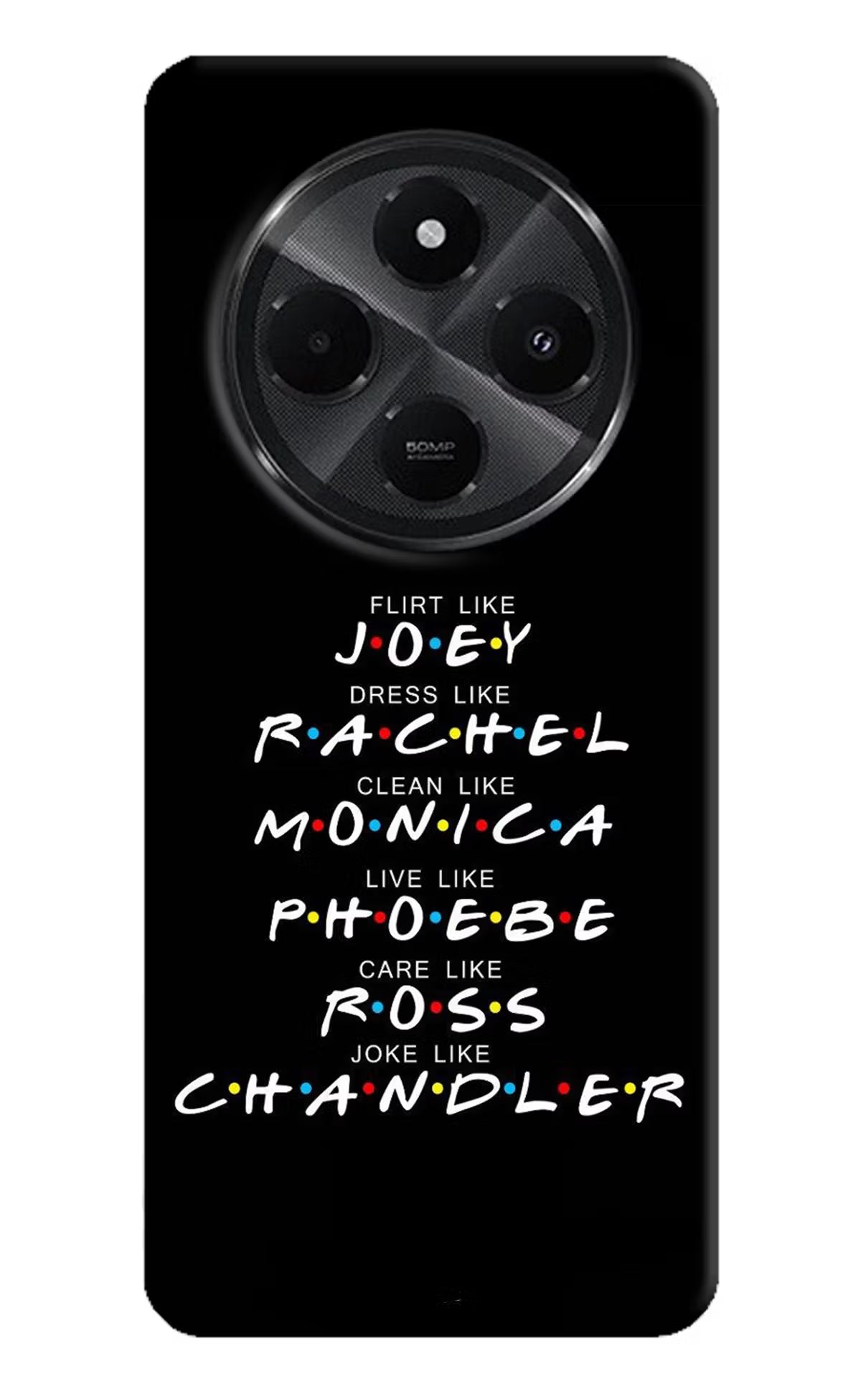 FRIENDS Character Redmi A4 5G Hard Case Back Cover by Casekaro