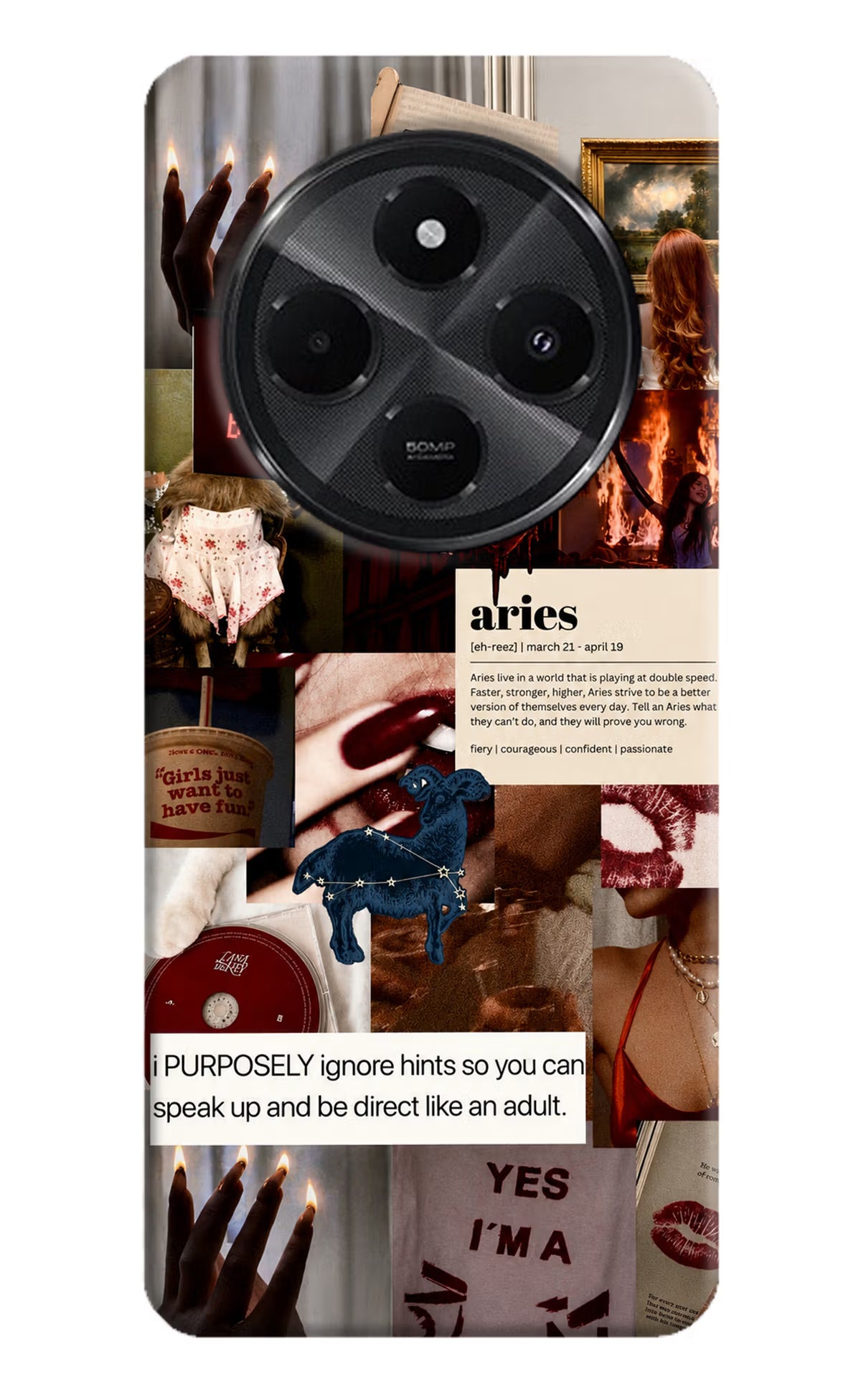 Zodiac Aries Redmi A4 5G Back Cover - Zodiac Aries Redmi A4 5G Back Cover Zodiac Aries Redmi A4 5G Back Cover