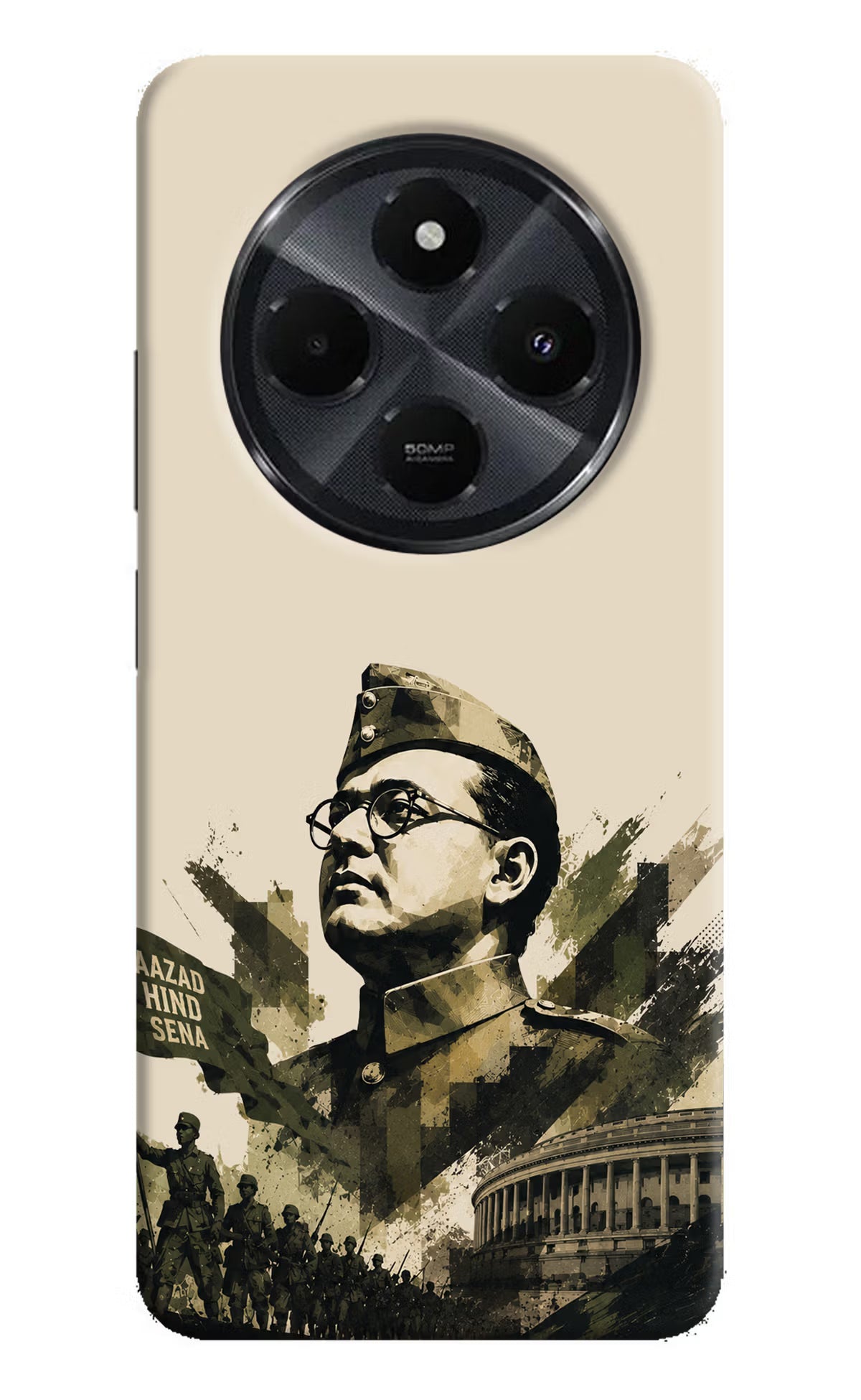 Netaji Rising Redmi 14C 5G Back Cover - Netaji Rising Redmi 14C 5G Back Cover Netaji Rising Redmi 14C 5G Back Cover