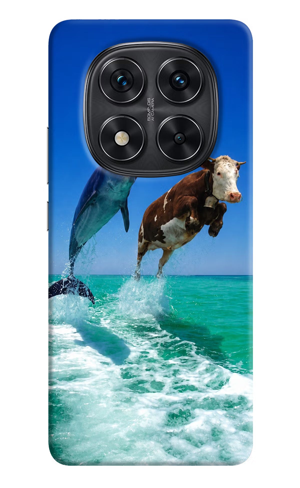 Dolphin vs Cow Redmi Note 14 Pro 5G Back Cover - Dolphin vs Cow Redmi Note 14 Pro 5G Back Cover Dolphin vs Cow Redmi Note 14 Pro 5G Back Cover