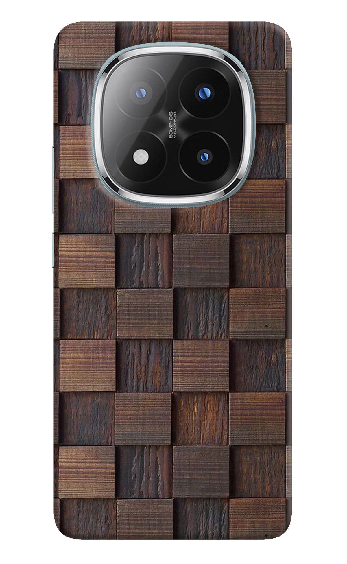 Wooden Cube Design Redmi Note 14 Pro Plus 5G Back Cover