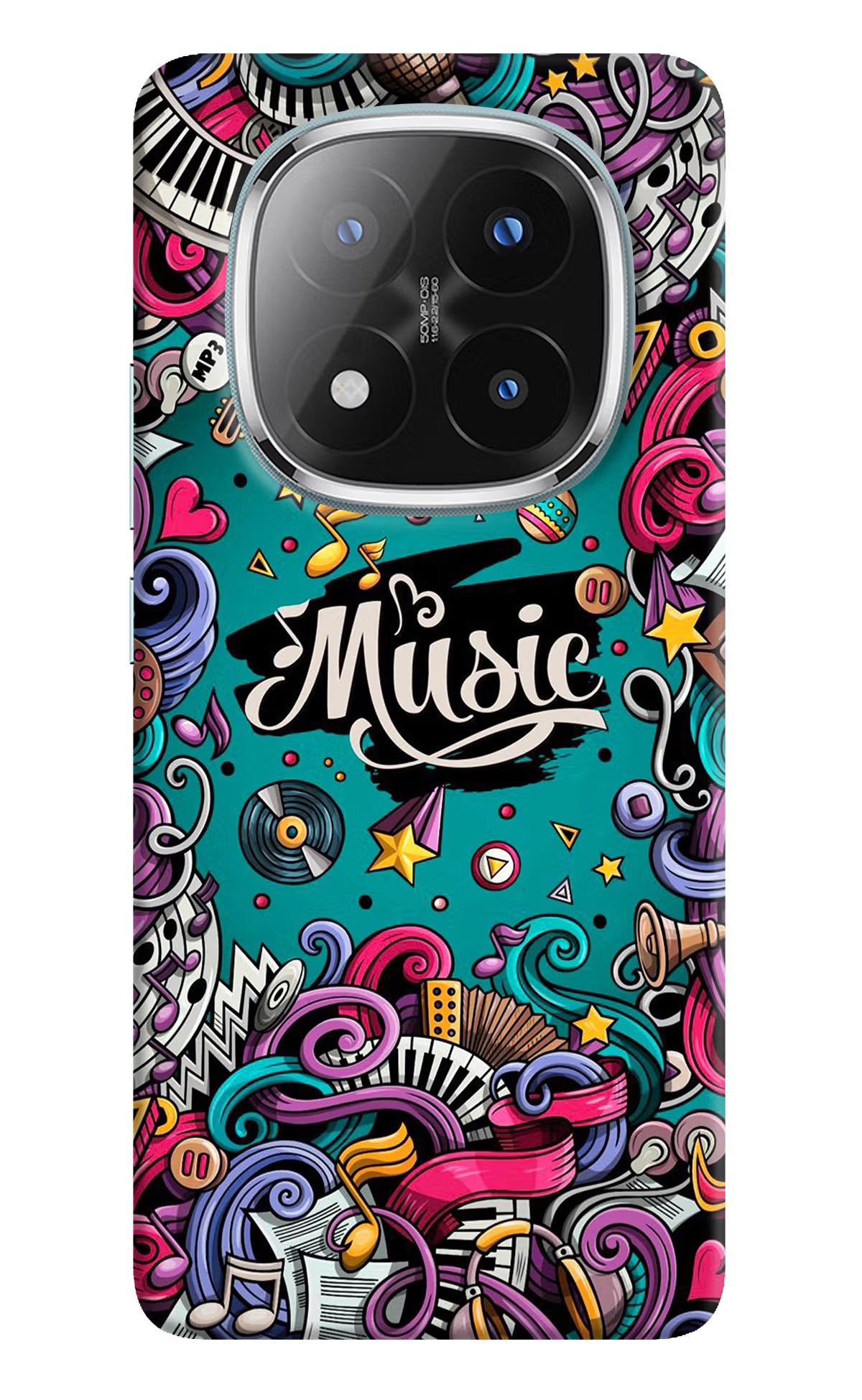 Music Graffiti Redmi Note 14 Pro Plus 5G Back Cover