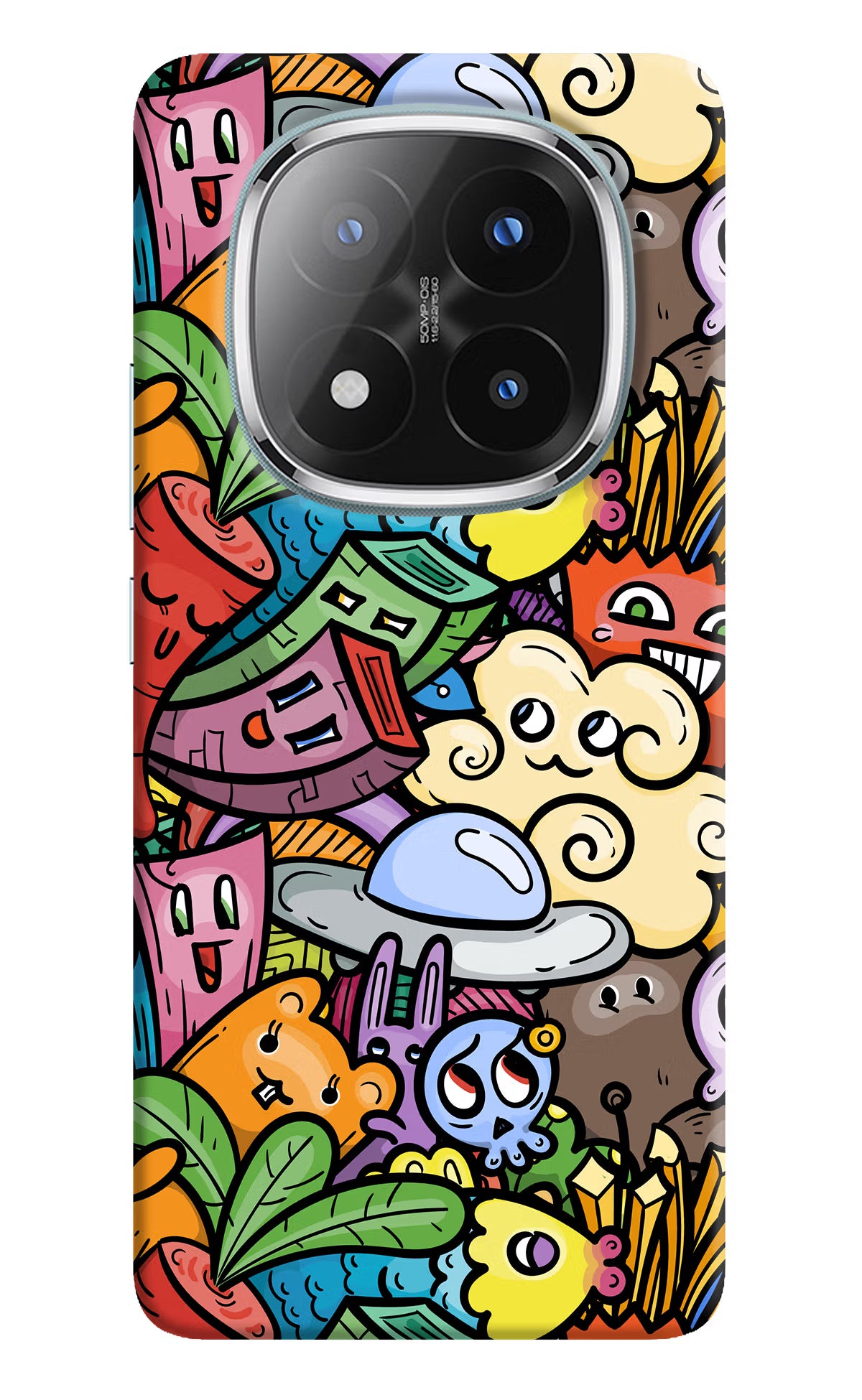 Veggie Doodle Redmi Note 14 Pro Plus 5G Back Cover