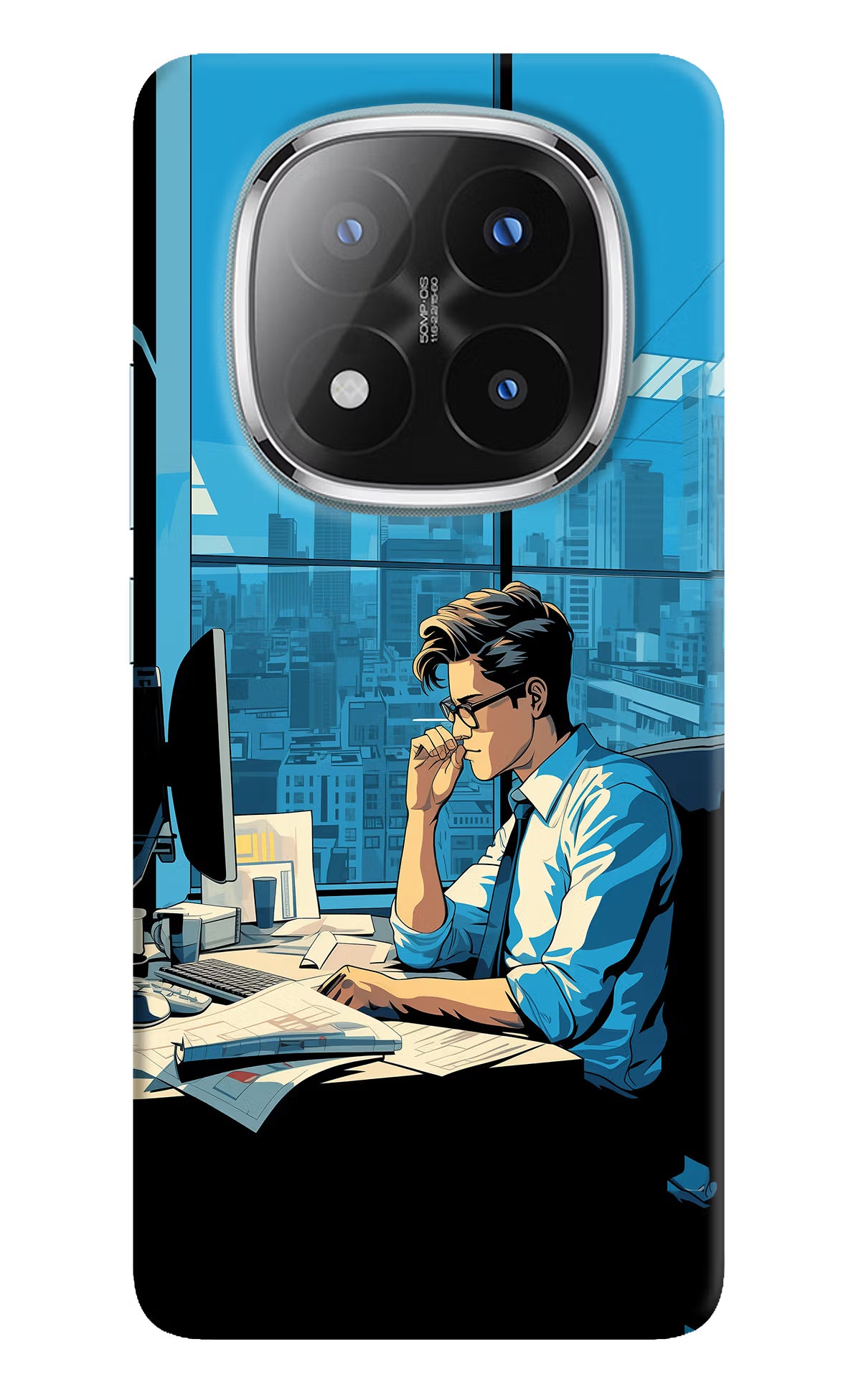 Focused Hustler (AI Generated) Redmi Note 14 Pro Plus 5G Back Cover