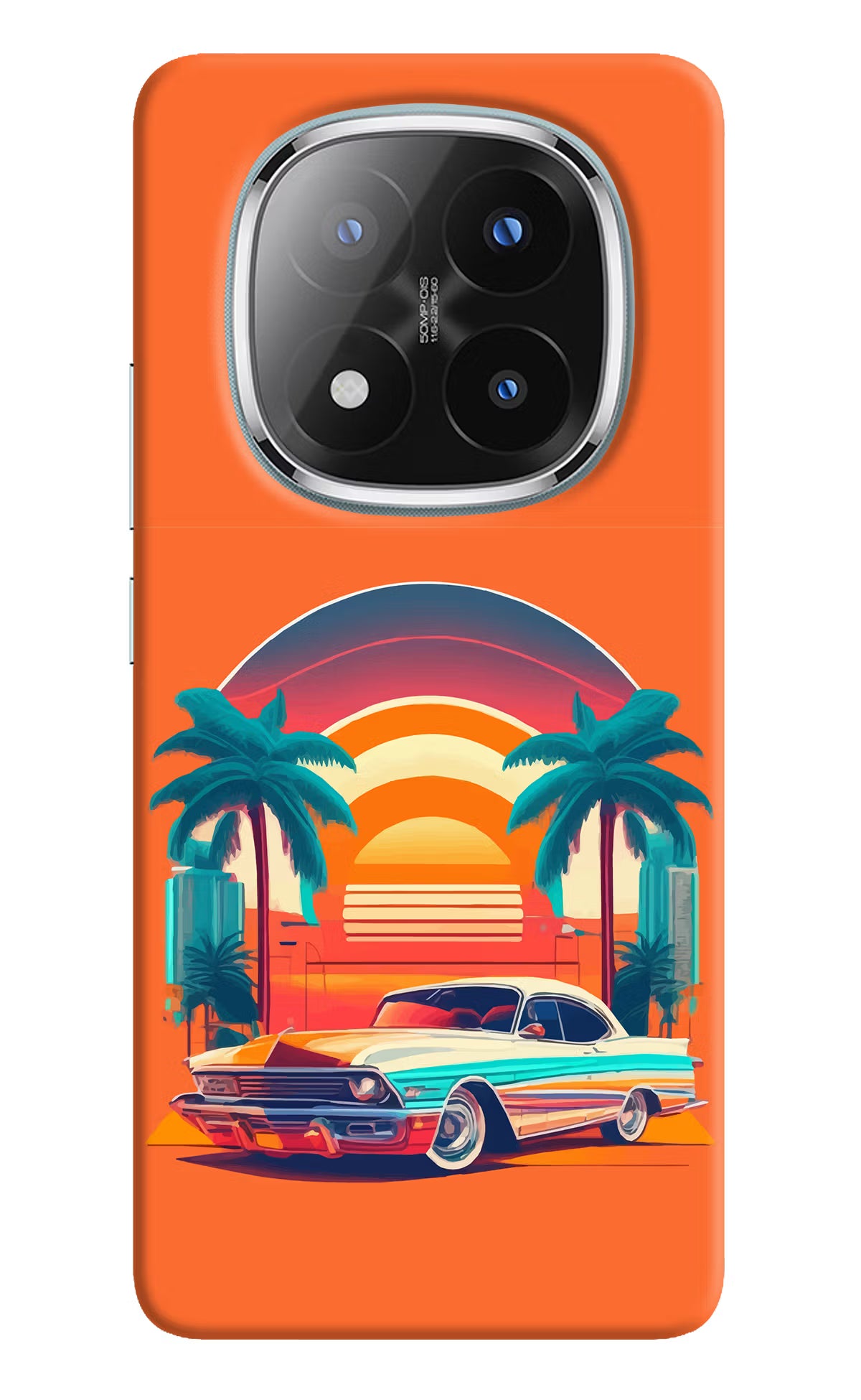 Palm Drive 80s Redmi Note 14 Pro Plus 5G Back Cover