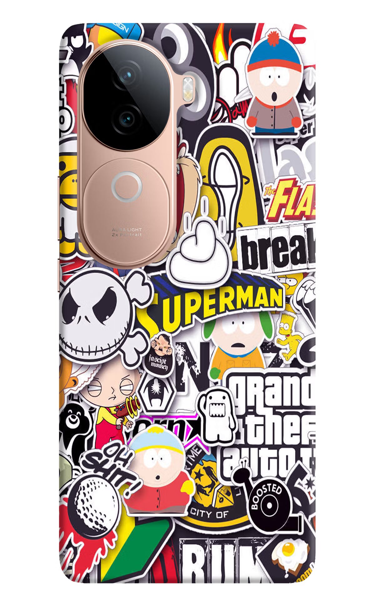 Sticker Bomb Vivo V40e 5G Back Cover - Sticker Bomb Vivo V40e 5G Back Cover Sticker Bomb Vivo V40e 5G Back Cover