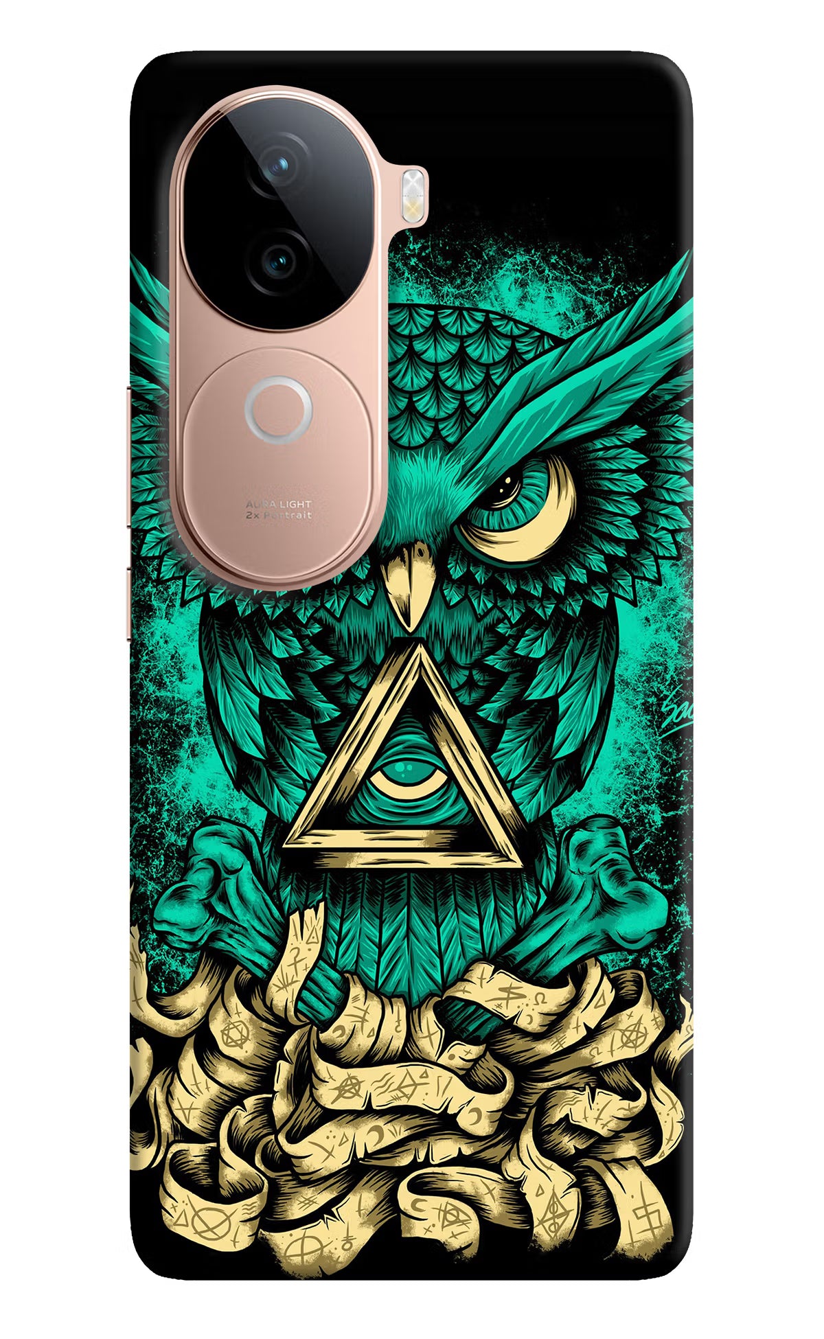 Green Owl Vivo V40e 5G Back Cover - Green Owl Vivo V40e 5G Back Cover Green Owl Vivo V40e 5G Back Cover