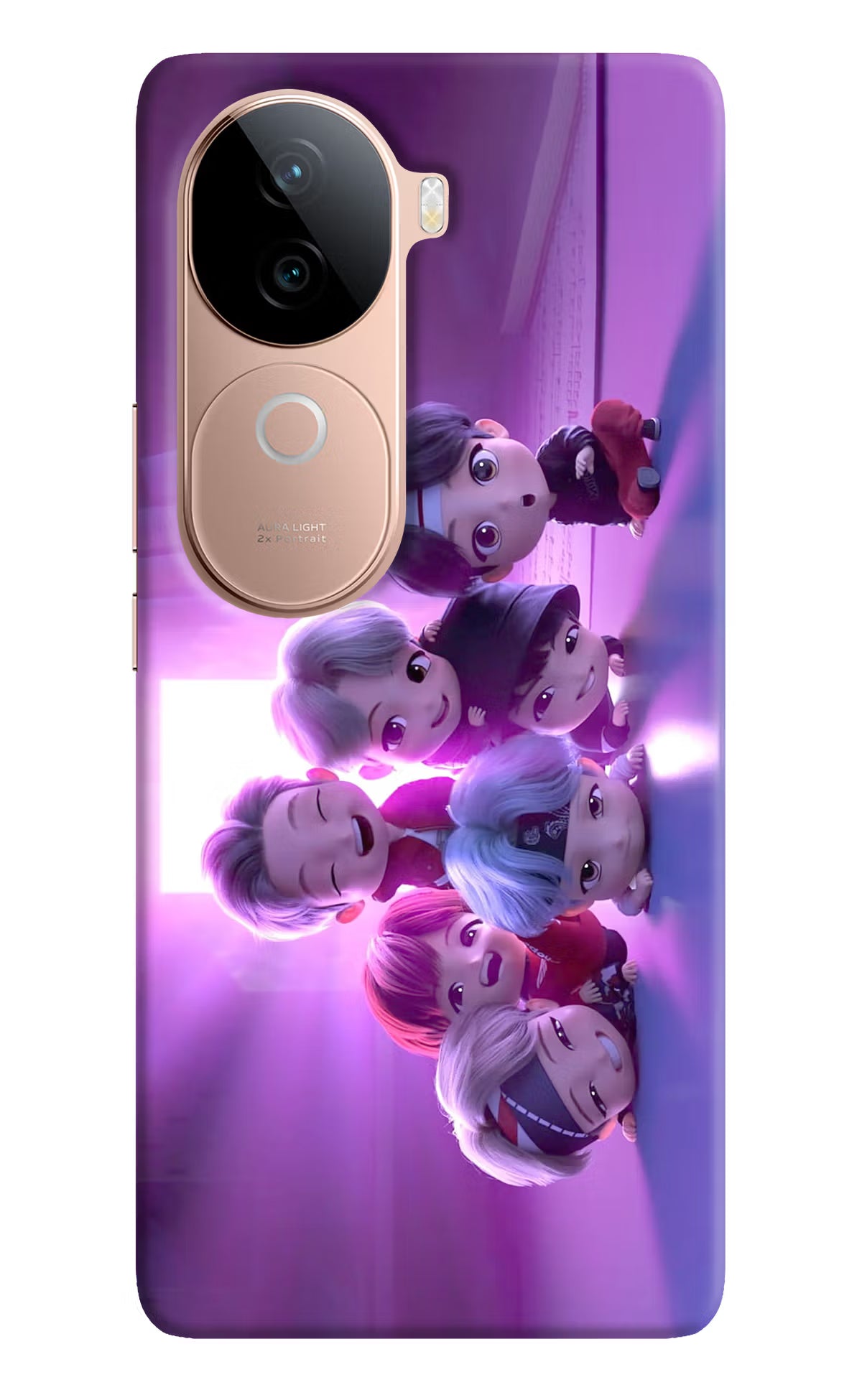 BTS Chibi Vivo V40e 5G Back Cover - BTS Chibi Vivo V40e 5G Back Cover BTS Chibi Vivo V40e 5G Back Cover