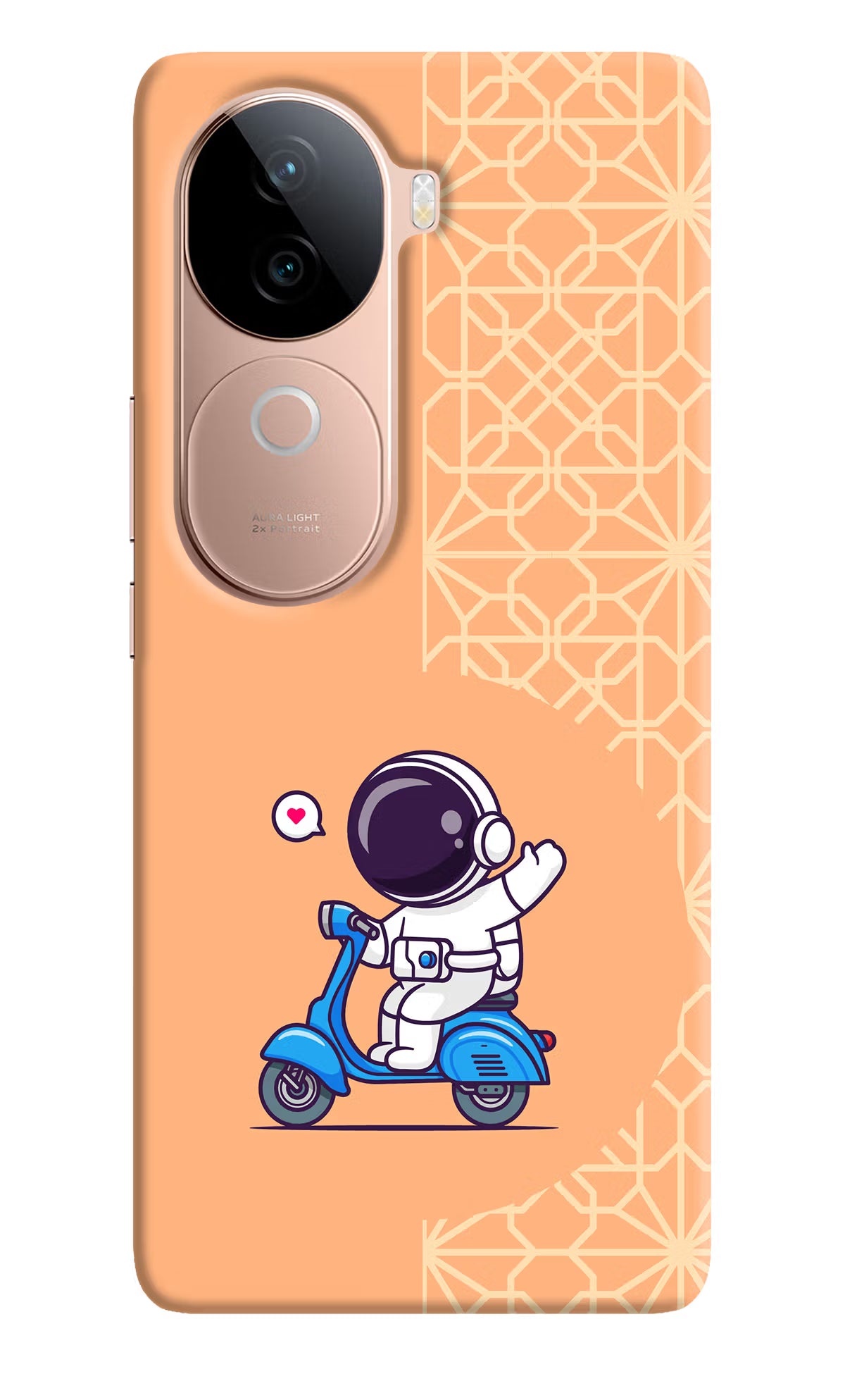 Cute Astronaut Riding Vivo V40e 5G Back Cover - Cute Astronaut Riding Vivo V40e 5G Back Cover Cute Astronaut Riding Vivo V40e 5G Back Cover