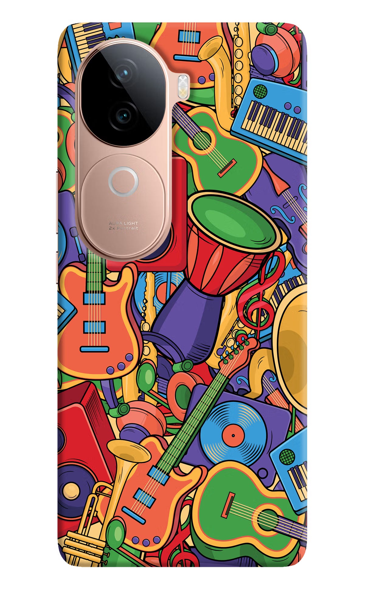 Music Instrument Doodle Vivo V40e 5G Back Cover - Music Instrument Doodle Vivo V40e 5G Back Cover Music Instrument Doodle Vivo V40e 5G Back Cover