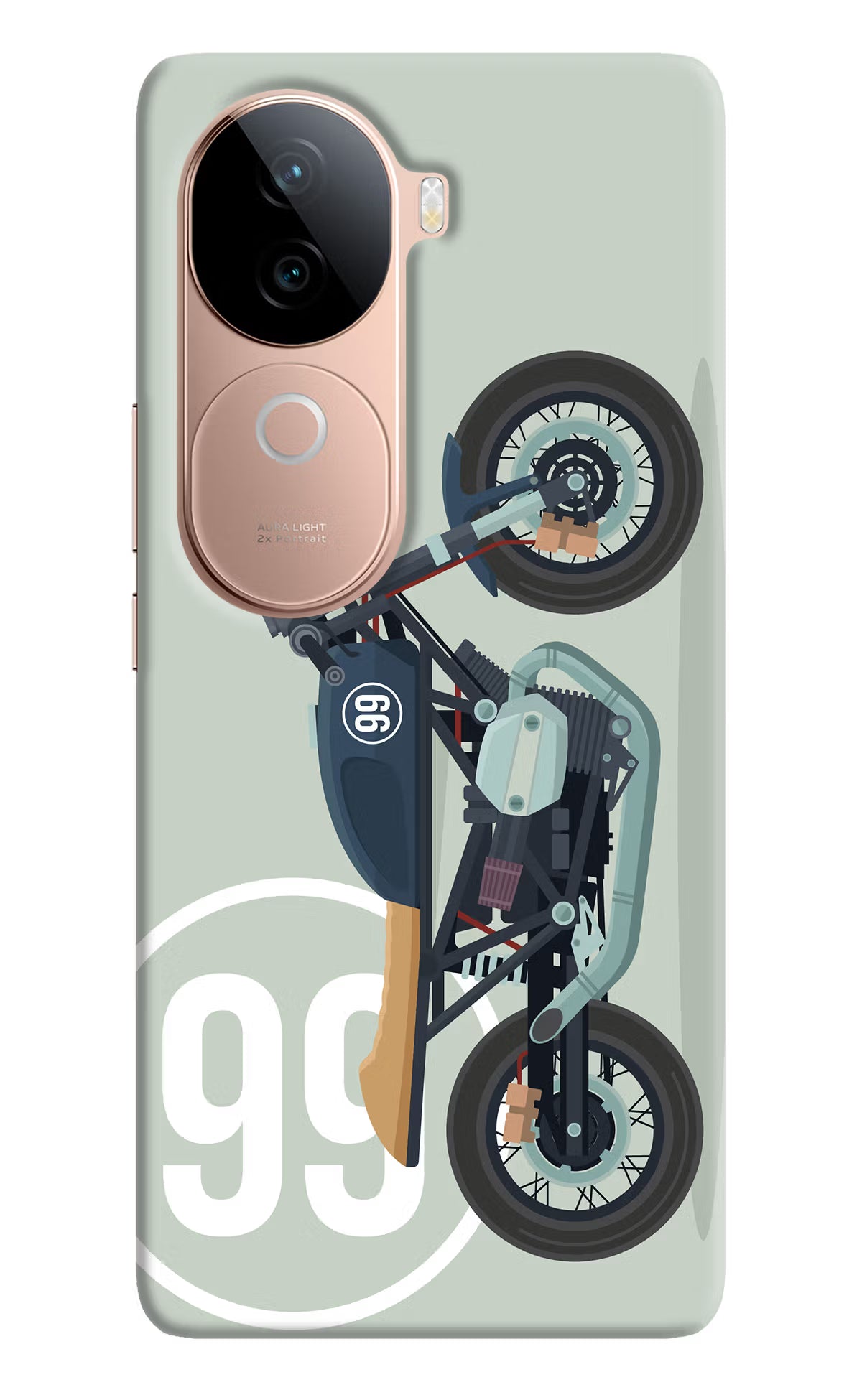 Classic Cafe Racer 99 Vivo V40e 5G Back Cover - Classic Cafe Racer 99 Vivo V40e 5G Back Cover Classic Cafe Racer 99 Vivo V40e 5G Back Cover