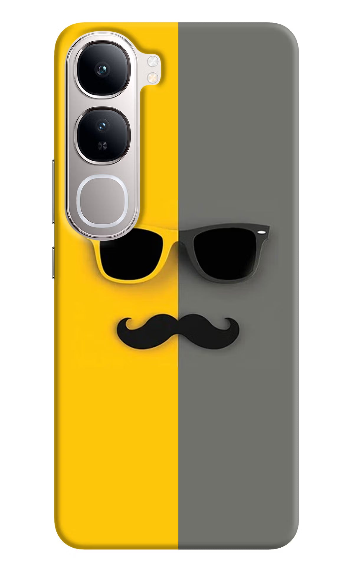 Sunglasses with Mustache Vivo Y300 5G Back Cover - Sunglasses with Mustache Vivo Y300 5G Back Cover Sunglasses with Mustache Vivo Y300 5G Back Cover