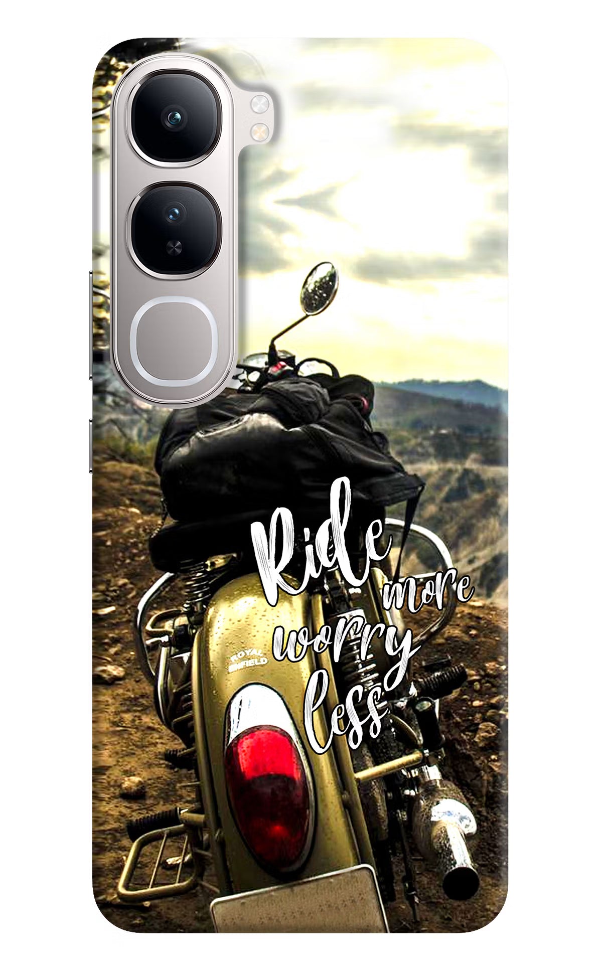 Ride More Worry Less Vivo Y300 5G Back Cover - Ride More Worry Less Vivo Y300 5G Back Cover Ride More Worry Less Vivo Y300 5G Back Cover