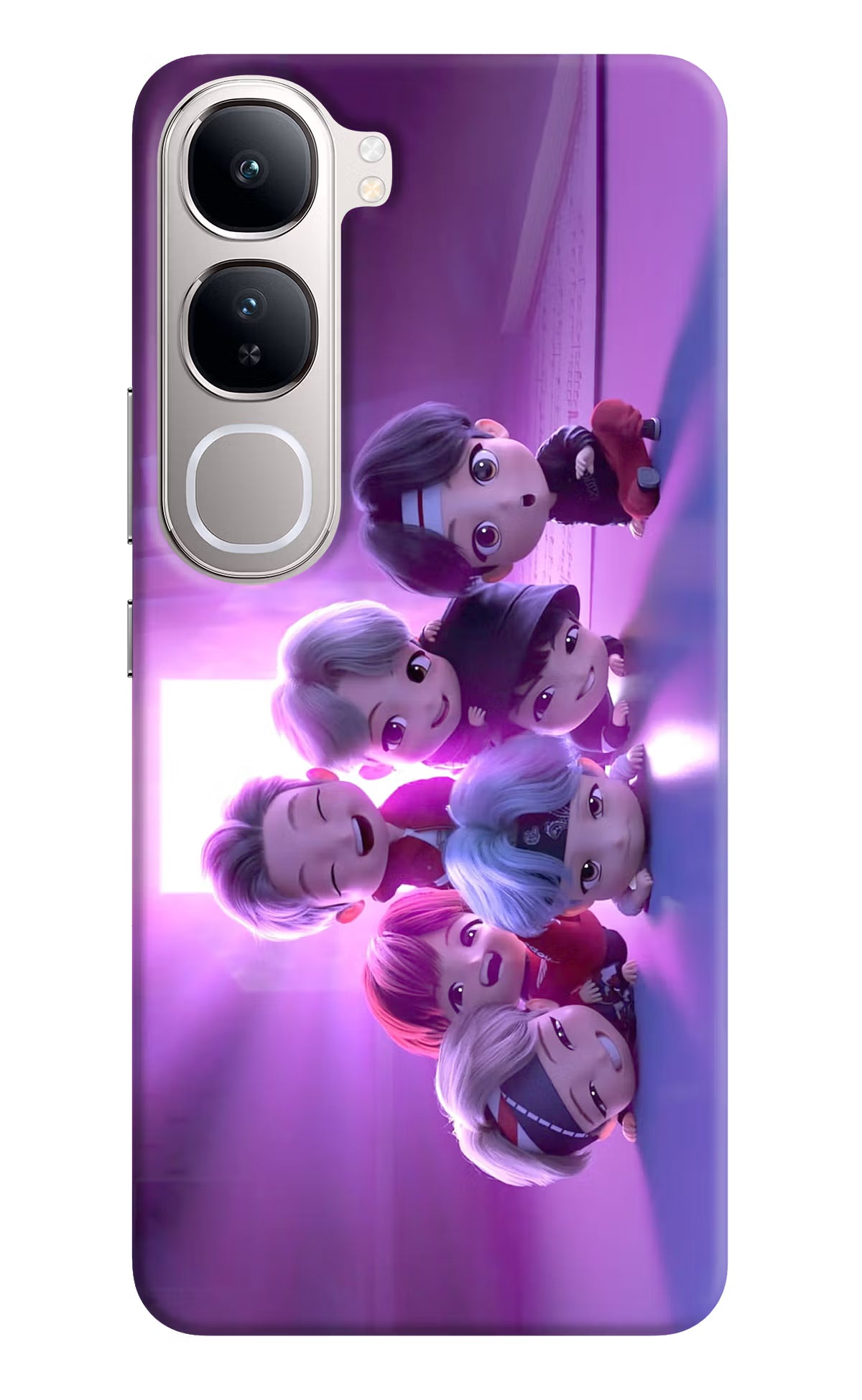 BTS Chibi Vivo Y300 5G Back Cover - BTS Chibi Vivo Y300 5G Back Cover BTS Chibi Vivo Y300 5G Back Cover