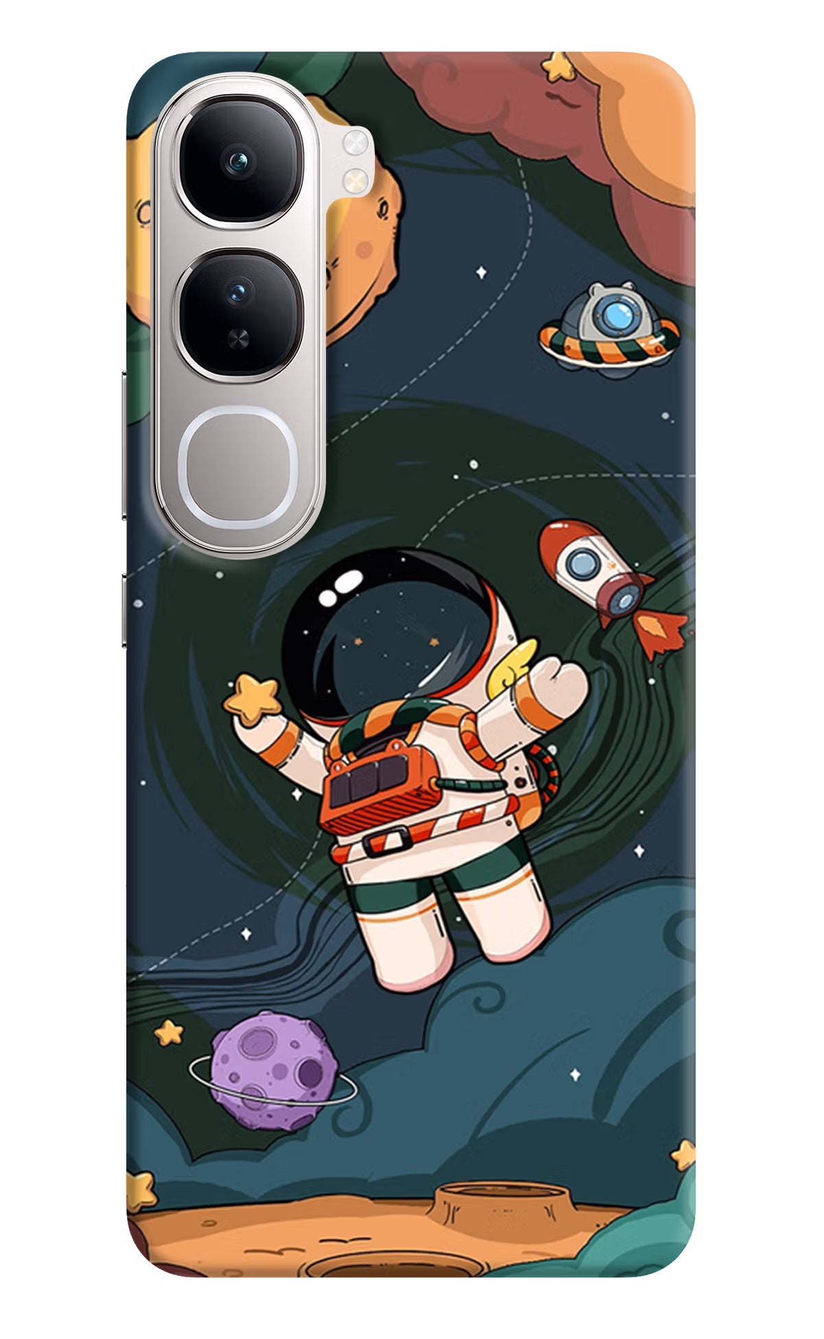 Cartoon Astronaut Vivo Y300 5G Back Cover - Cartoon Astronaut Vivo Y300 5G Back Cover Cartoon Astronaut Vivo Y300 5G Back Cover