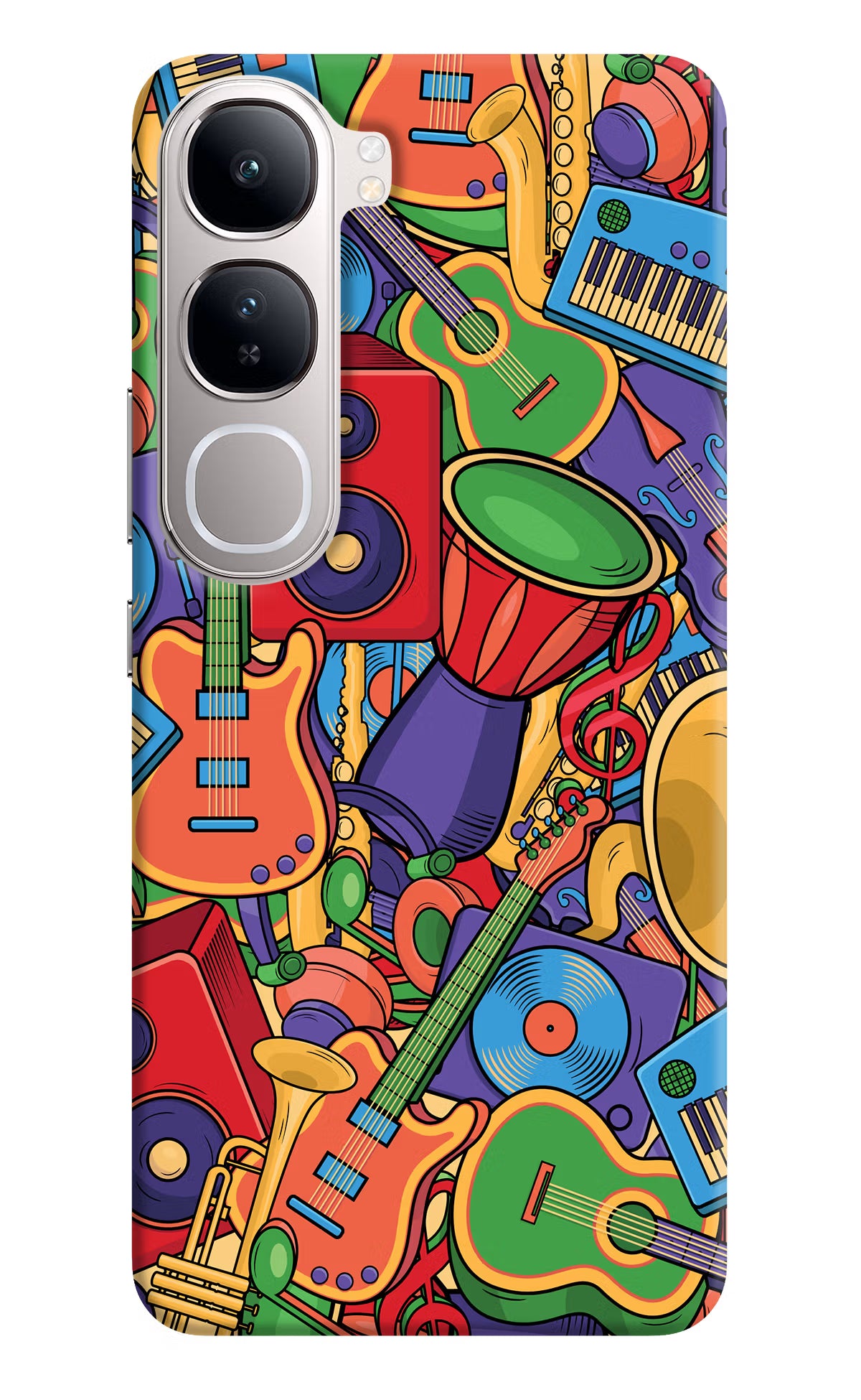 Music Instrument Doodle Vivo Y300 5G Back Cover - Music Instrument Doodle Vivo Y300 5G Back Cover Music Instrument Doodle Vivo Y300 5G Back Cover