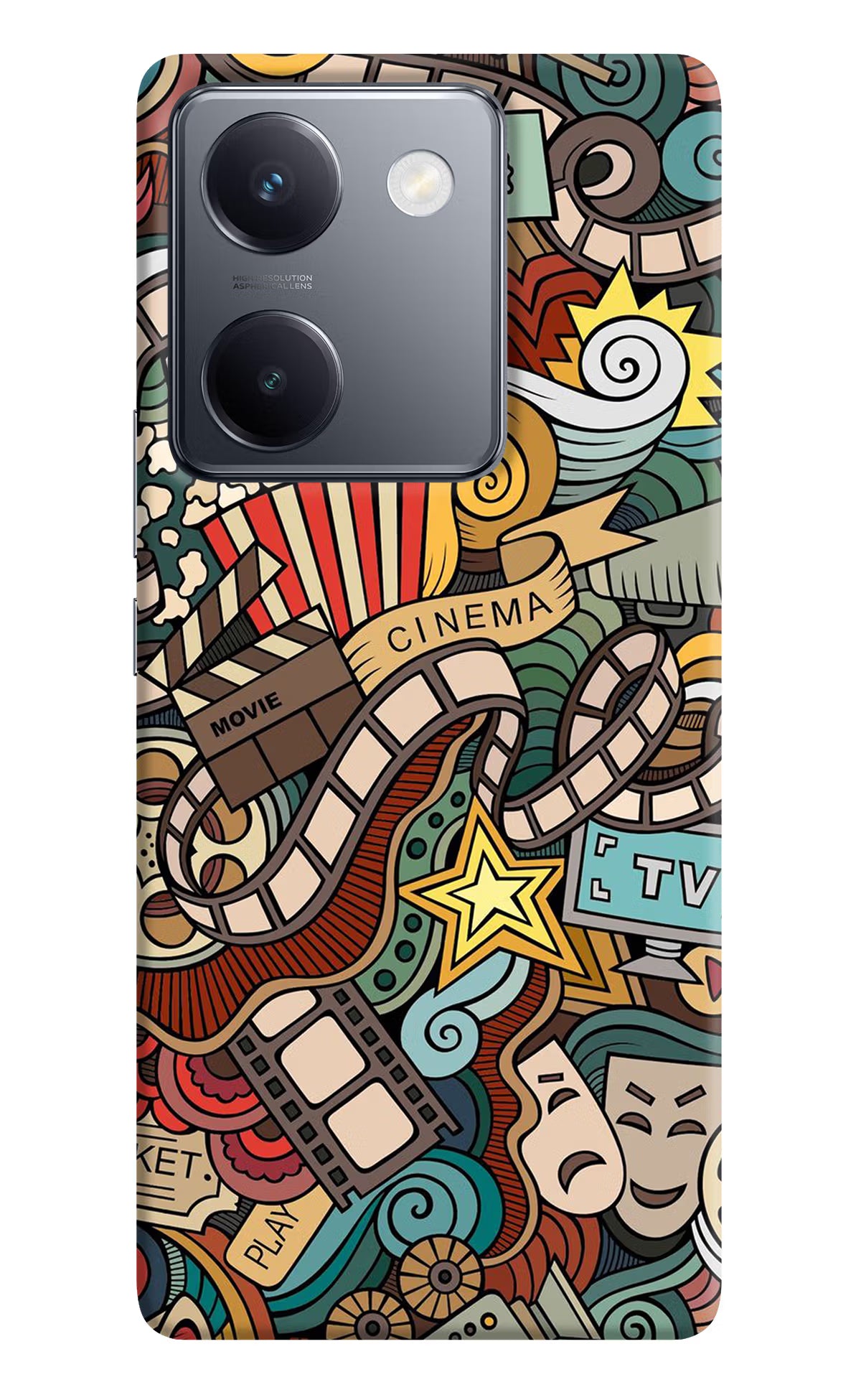 Cinema Abstract Vivo Y300 Plus 5G Back Cover - Cinema Abstract Vivo Y300 Plus 5G Back Cover Cinema Abstract Vivo Y300 Plus 5G Back Cover