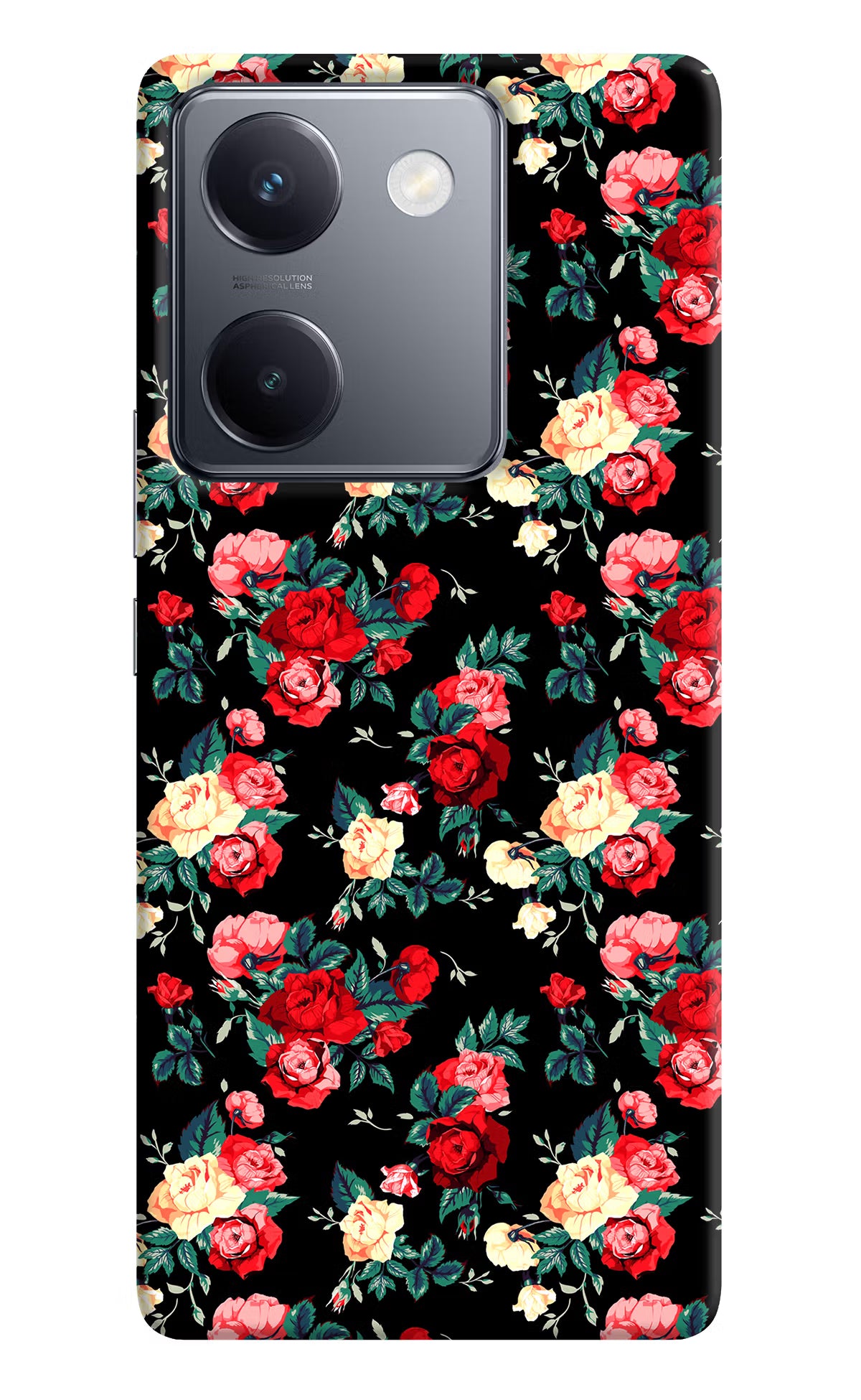 Rose Pattern Vivo Y300 Plus 5G Back Cover - Rose Pattern Vivo Y300 Plus 5G Back Cover Rose Pattern Vivo Y300 Plus 5G Back Cover