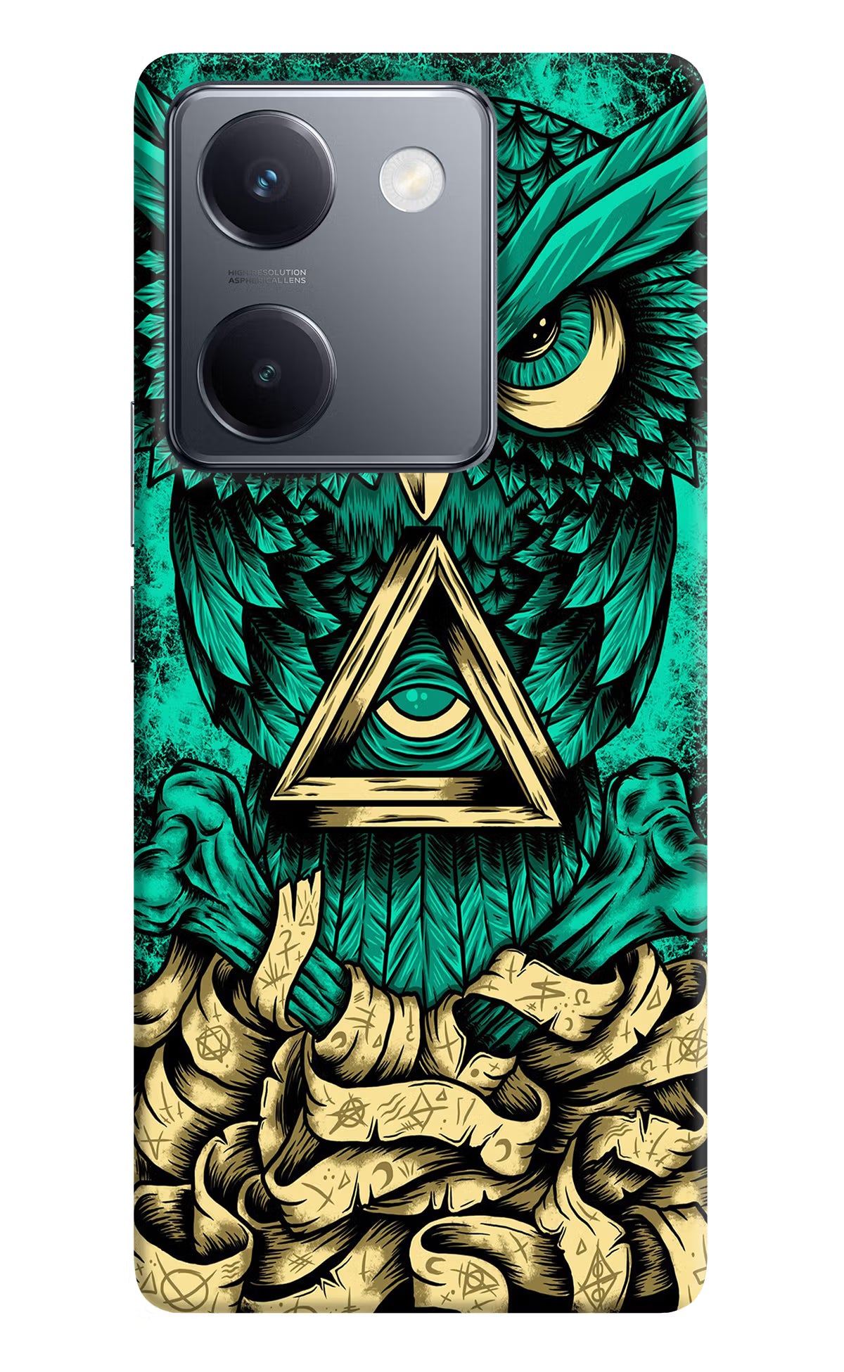 Green Owl Vivo Y300 Plus 5G Back Cover - Green Owl Vivo Y300 Plus 5G Back Cover Green Owl Vivo Y300 Plus 5G Back Cover