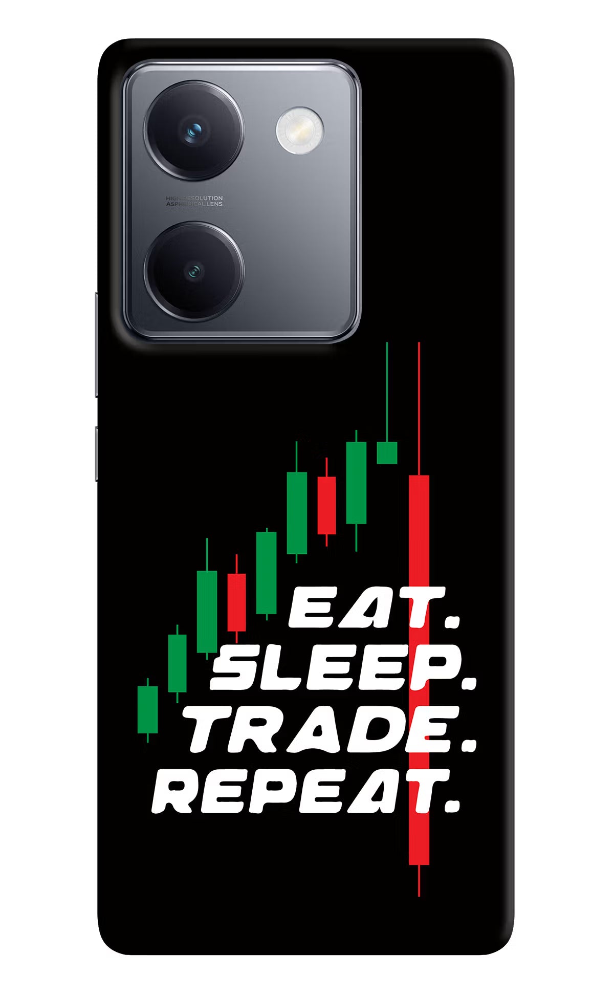 Eat Sleep Trade Repeat Vivo Y300 Plus 5G Back Cover - Eat Sleep Trade Repeat Vivo Y300 Plus 5G Back Cover Eat Sleep Trade Repeat Vivo Y300 Plus 5G Back Cover