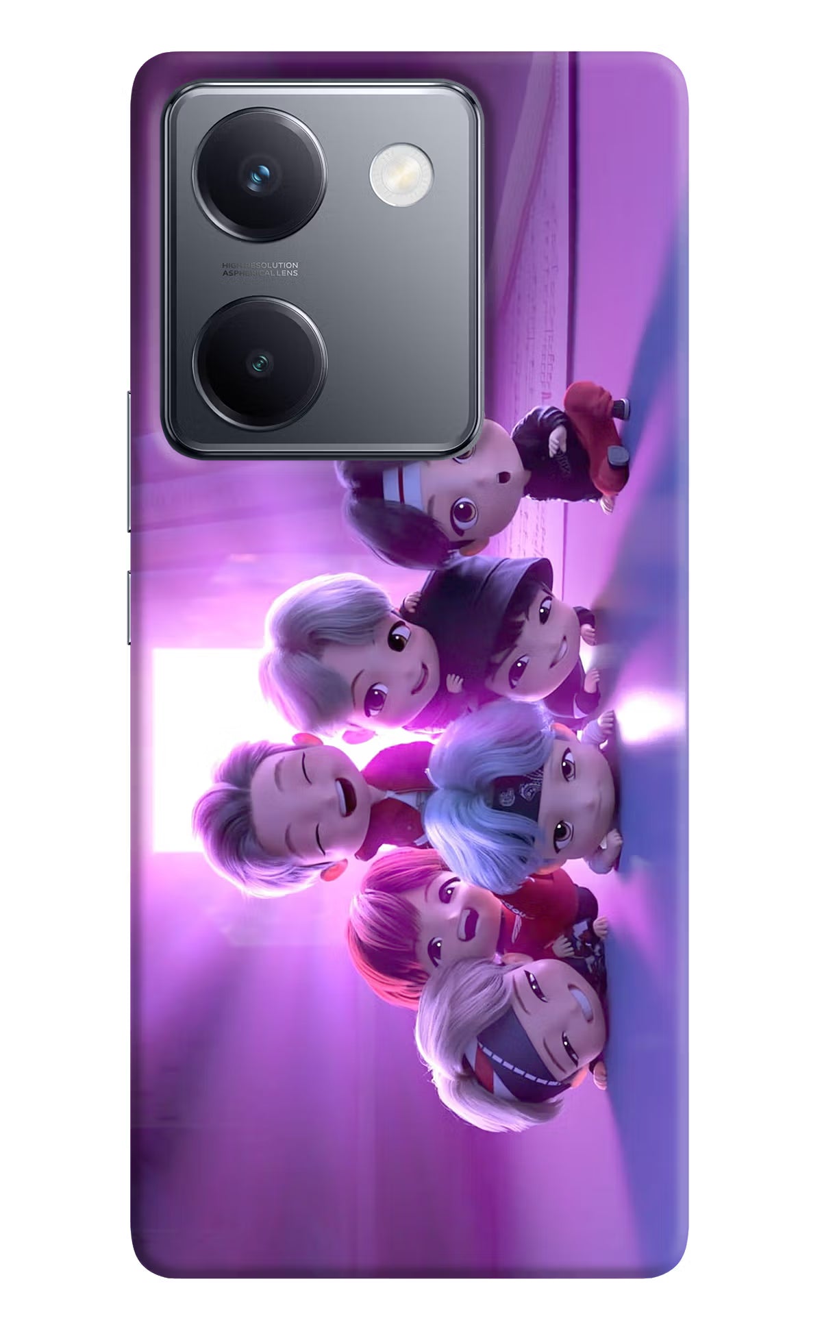BTS Chibi Vivo Y300 Plus 5G Back Cover - BTS Chibi Vivo Y300 Plus 5G Back Cover BTS Chibi Vivo Y300 Plus 5G Back Cover