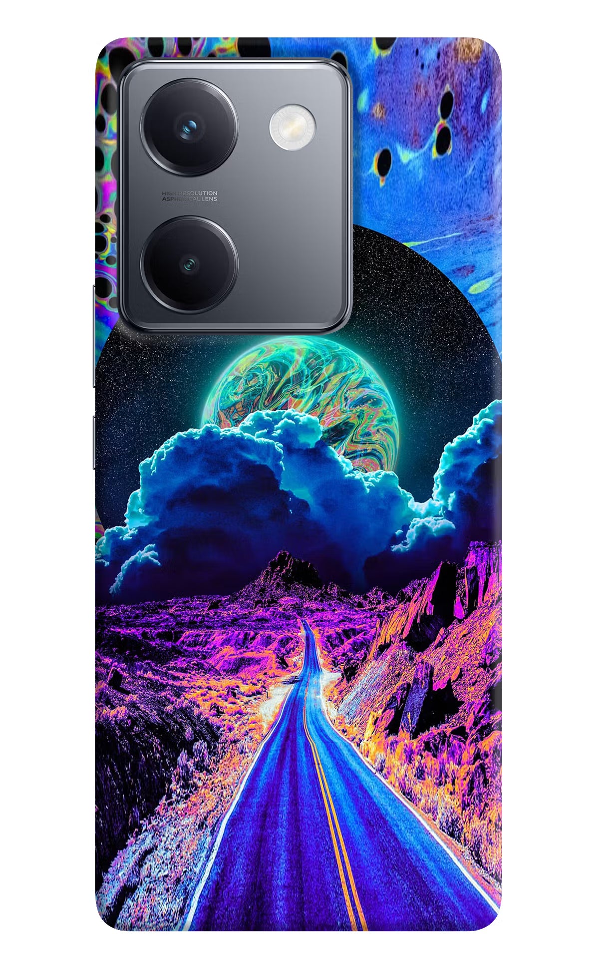 Psychedelic Painting Vivo Y300 Plus 5G Back Cover - Psychedelic Painting Vivo Y300 Plus 5G Back Cover Psychedelic Painting Vivo Y300 Plus 5G Back Cover