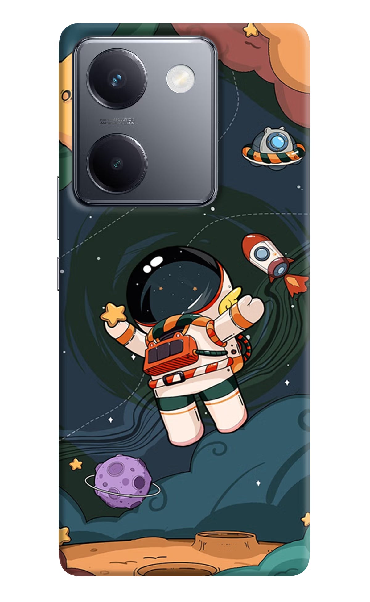 Cartoon Astronaut Vivo Y300 Plus 5G Back Cover - Cartoon Astronaut Vivo Y300 Plus 5G Back Cover Cartoon Astronaut Vivo Y300 Plus 5G Back Cover