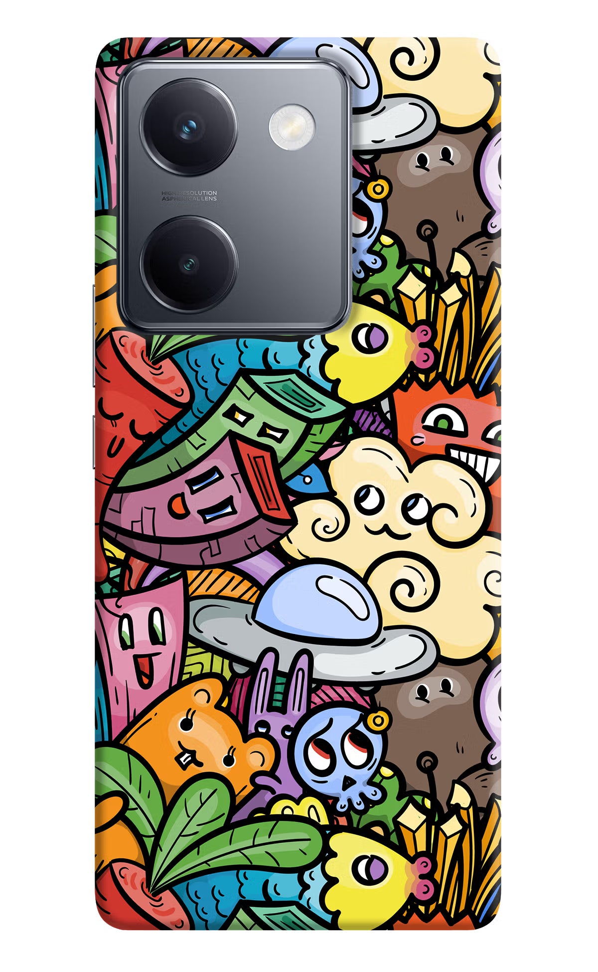Veggie Doodle Vivo Y300 Plus 5G Back Cover - Veggie Doodle Vivo Y300 Plus 5G Back Cover Veggie Doodle Vivo Y300 Plus 5G Back Cover