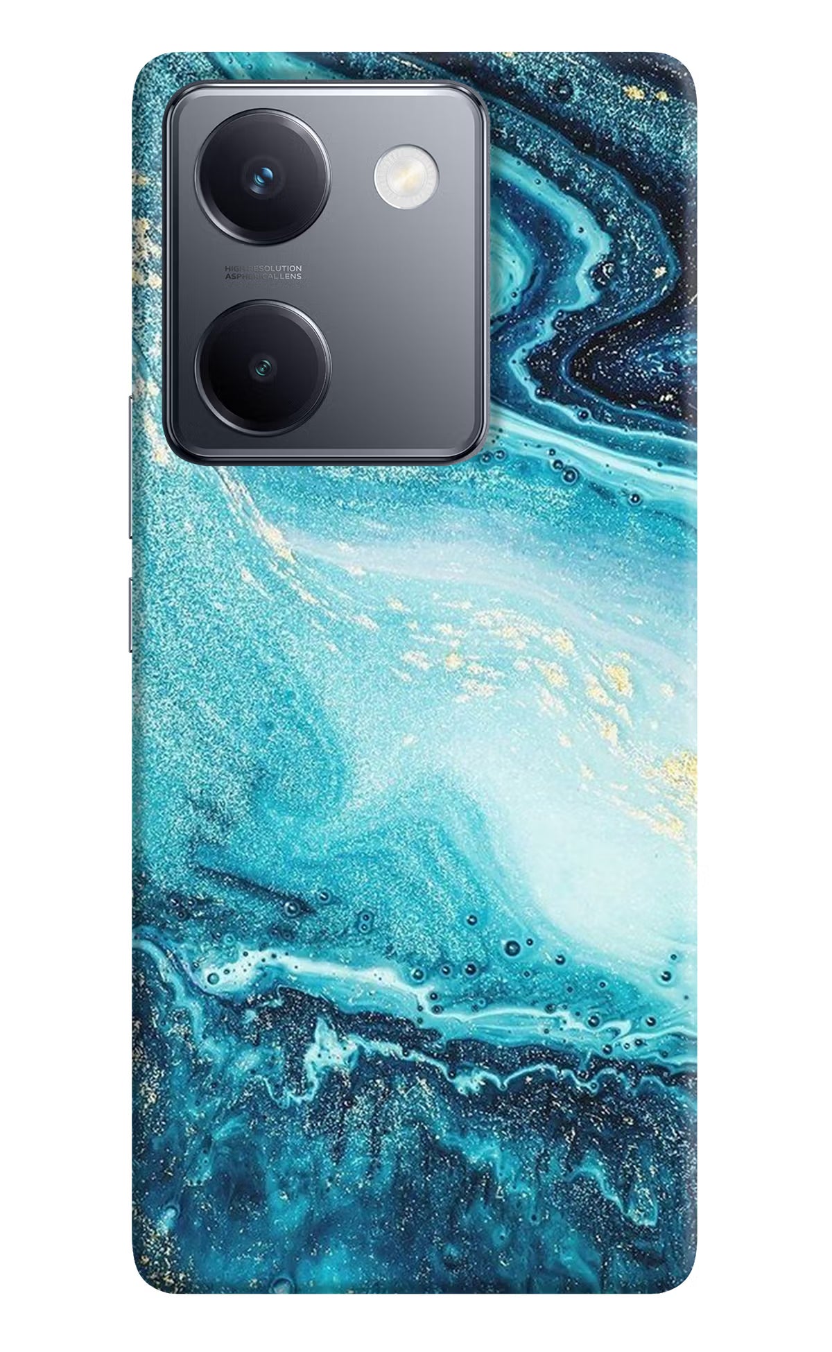 Blue Glitter Marble Vivo Y300 Plus 5G Back Cover - Blue Glitter Marble Vivo Y300 Plus 5G Back Cover Blue Glitter Marble Vivo Y300 Plus 5G Back Cover