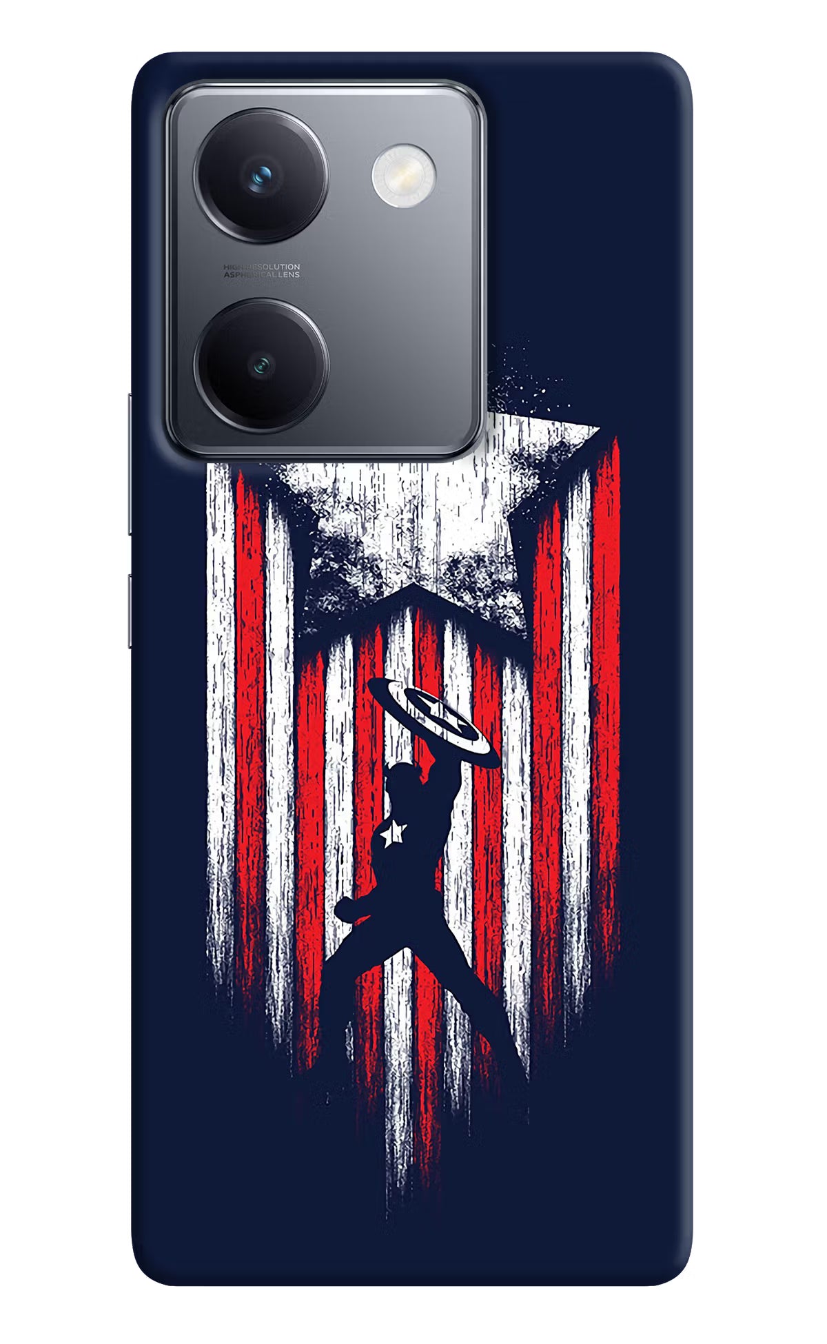 Captain America Marvel Art Vivo Y300 Plus 5G Back Cover - Captain America Marvel Art Vivo Y300 Plus 5G Back Cover Captain America Marvel Art Vivo Y300 Plus 5G Back Cover