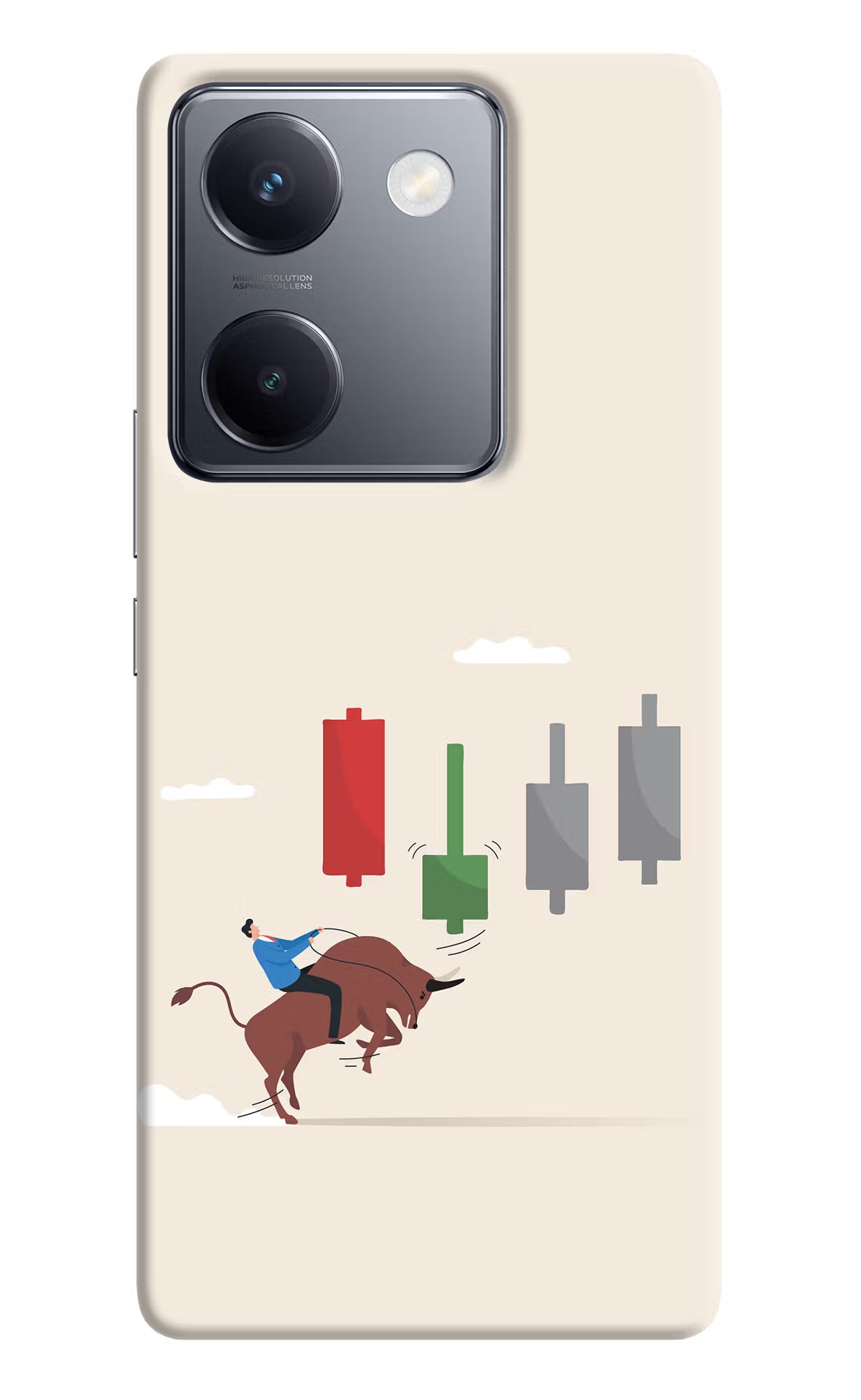 Bull Trading Momentum Vivo Y300 Plus 5G Back Cover - Bull Trading Momentum Vivo Y300 Plus 5G Back Cover Bull Trading Momentum Vivo Y300 Plus 5G Back Cover