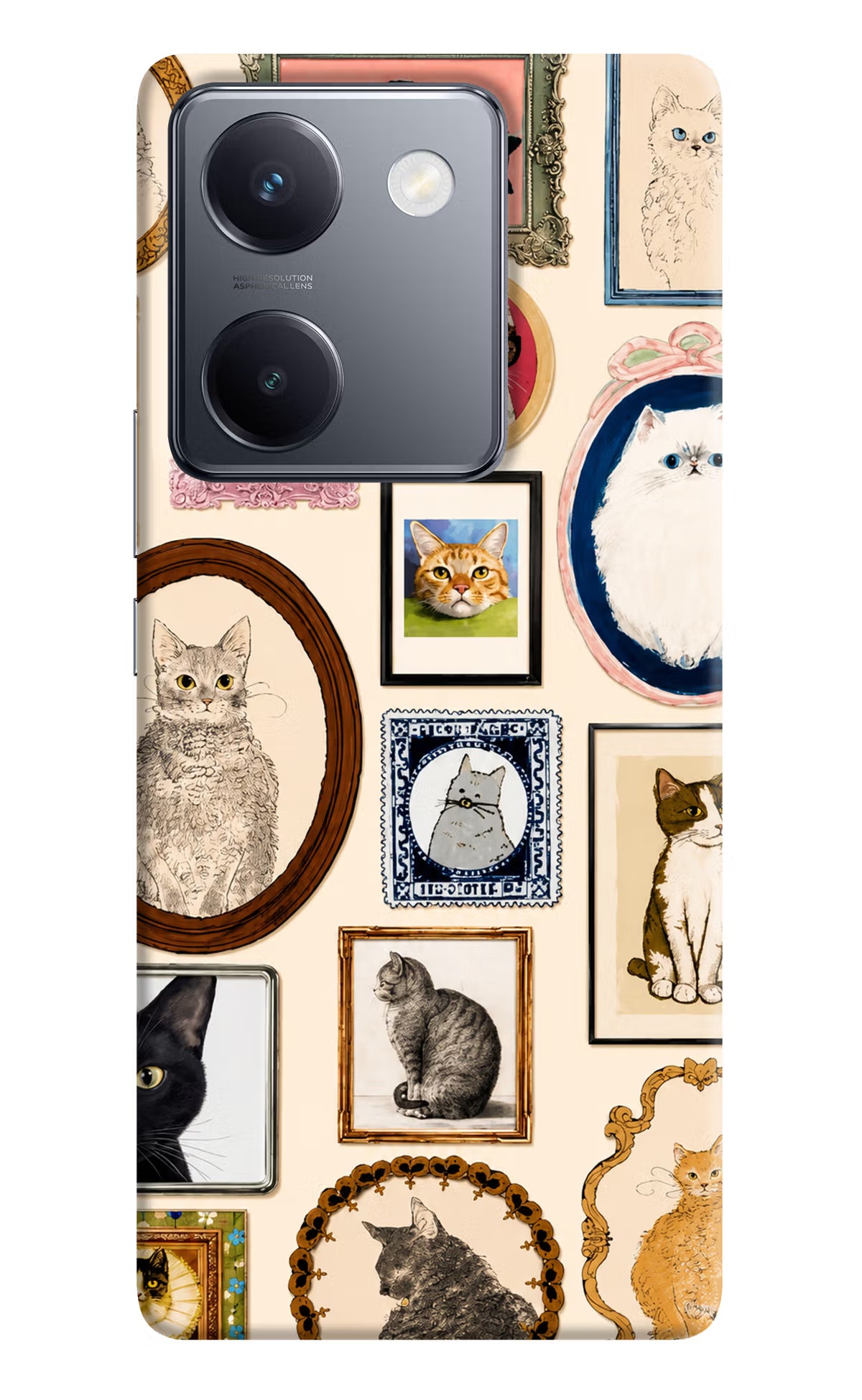 Mirror Cats Vivo Y300 Plus 5G Back Cover - Mirror Cats Vivo Y300 Plus 5G Back Cover Mirror Cats Vivo Y300 Plus 5G Back Cover